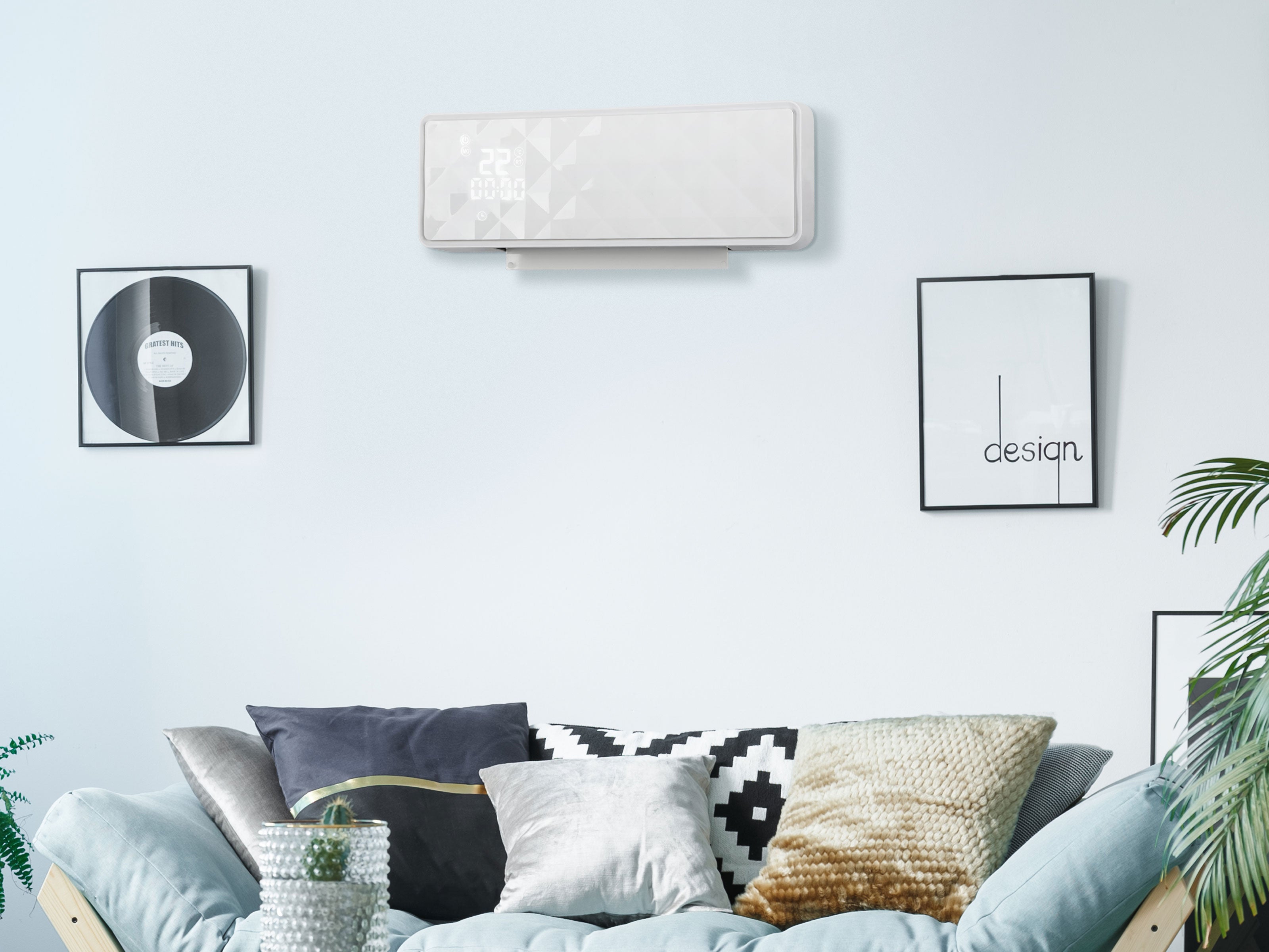 Riscaldatore ceramico a parete da 2000 W con telecomando e timer