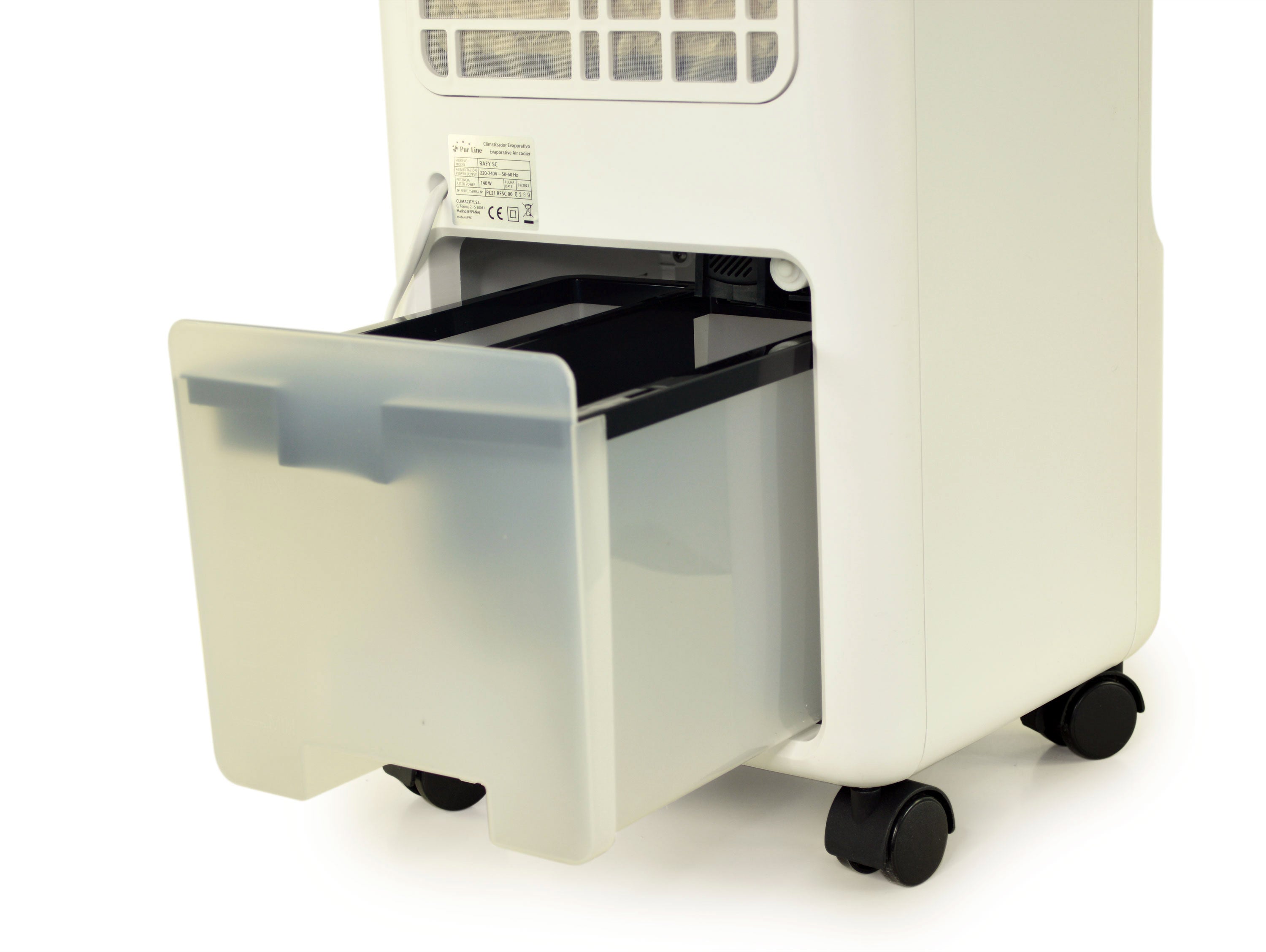 Raffrescatore evaporativo con sistema di raffreddamento permanente 5 L