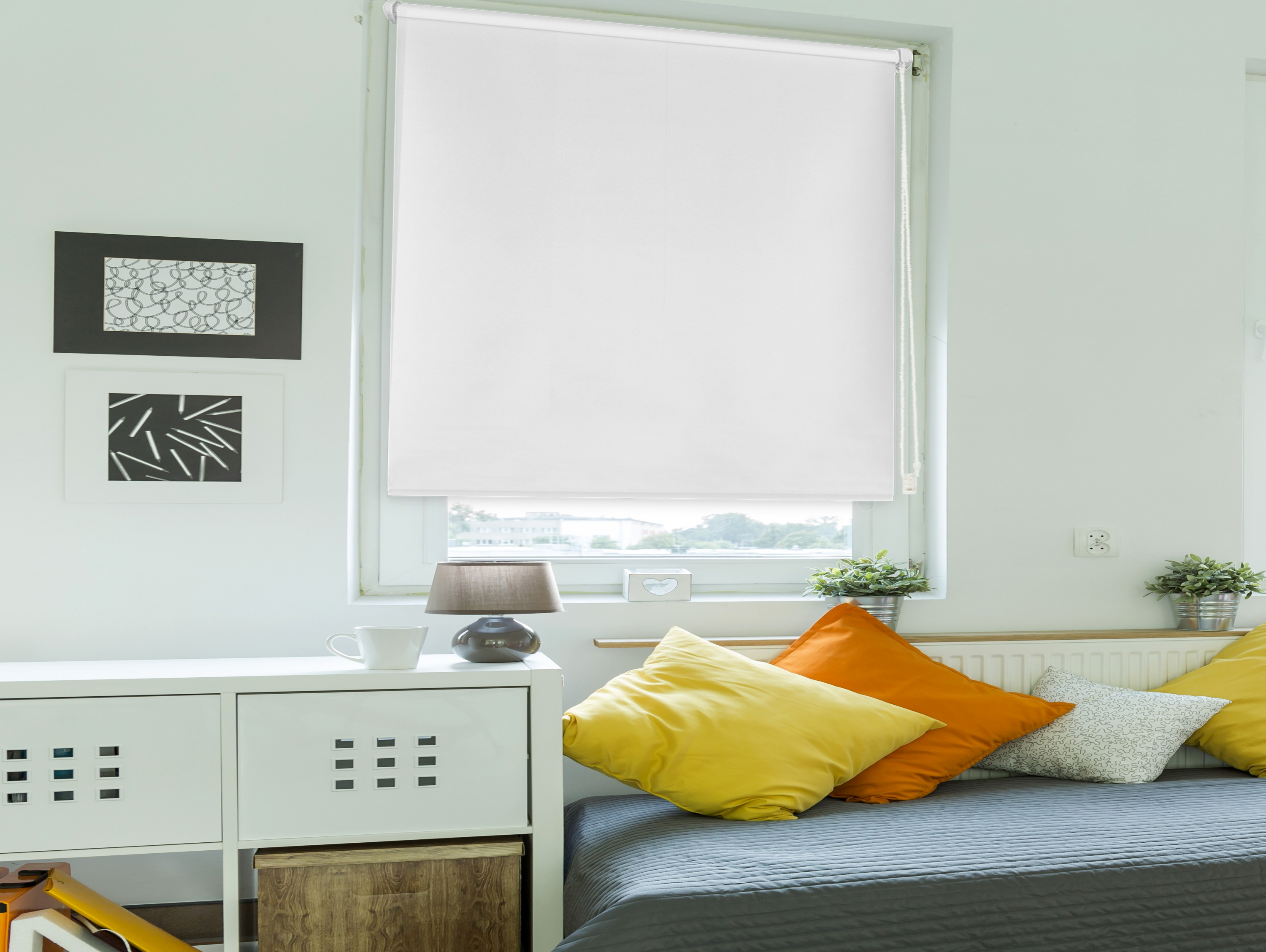 Tenda a Rullo 37X180 ECRU Opaco EASY FIX