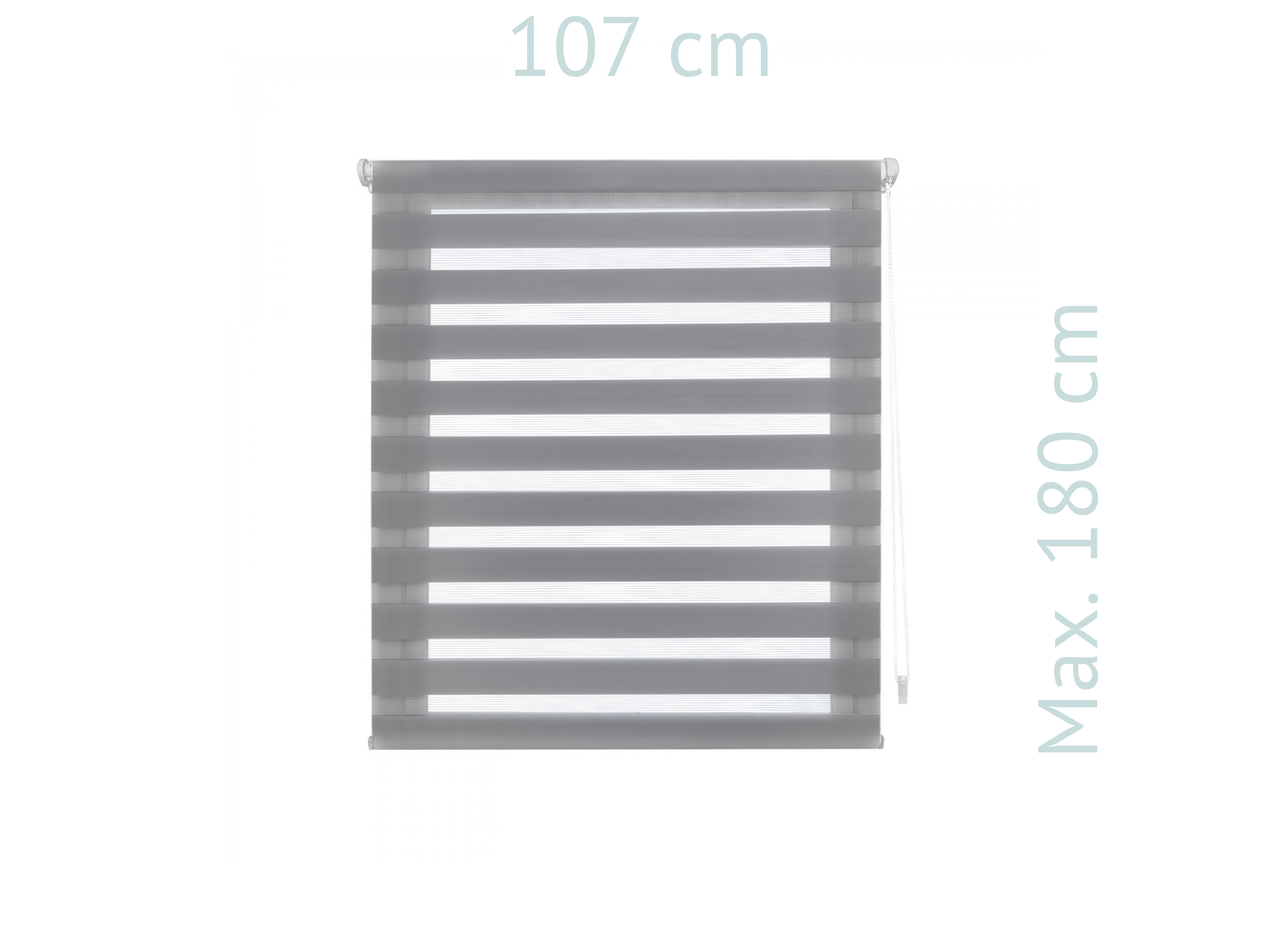Tenda a Rullo 107X180 GRIGIO Notte e giorno EASY FIX