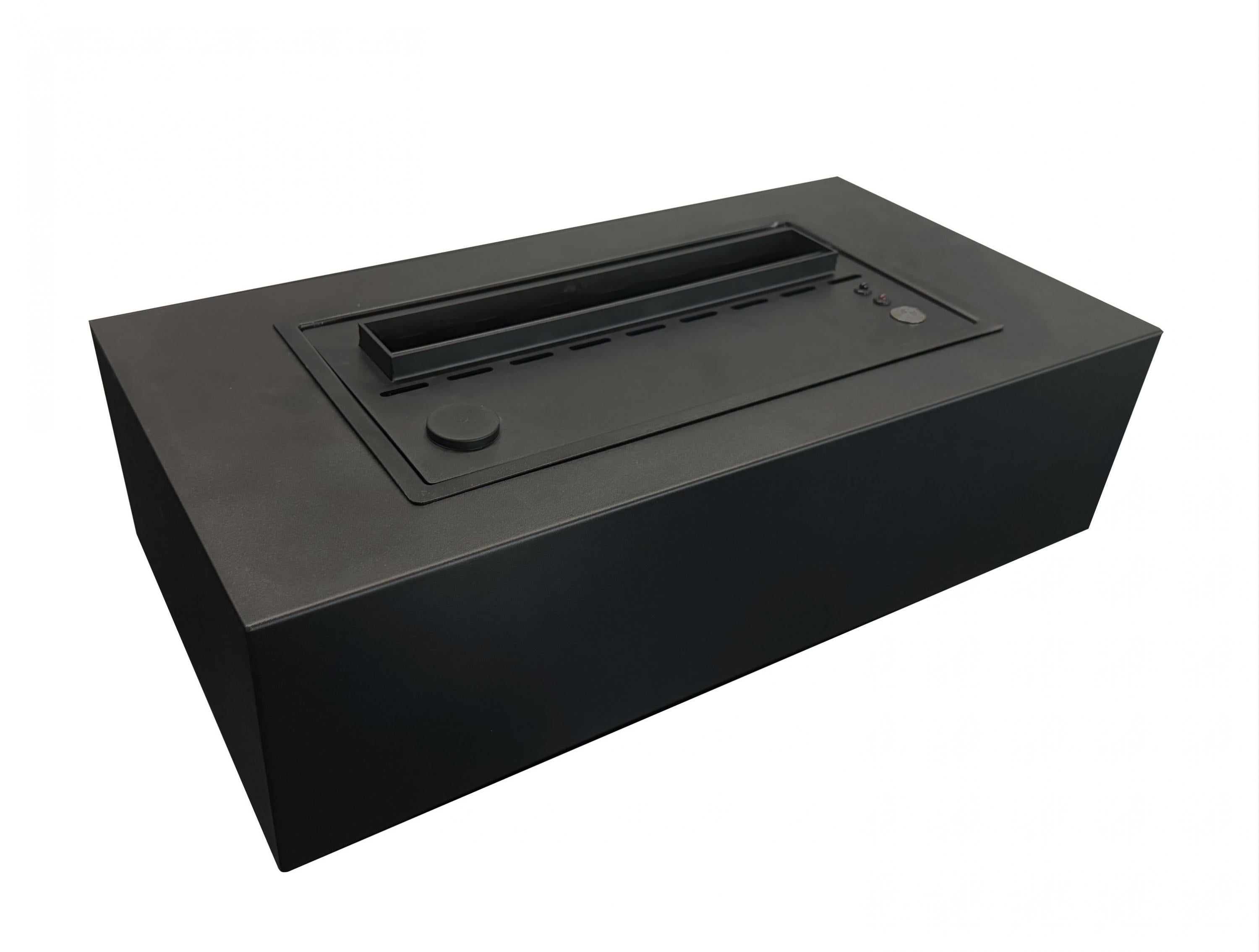 FIRECOOL TABLE B: Caminetto decorativo da tavolo con fiamma simulata e corpo in metallo