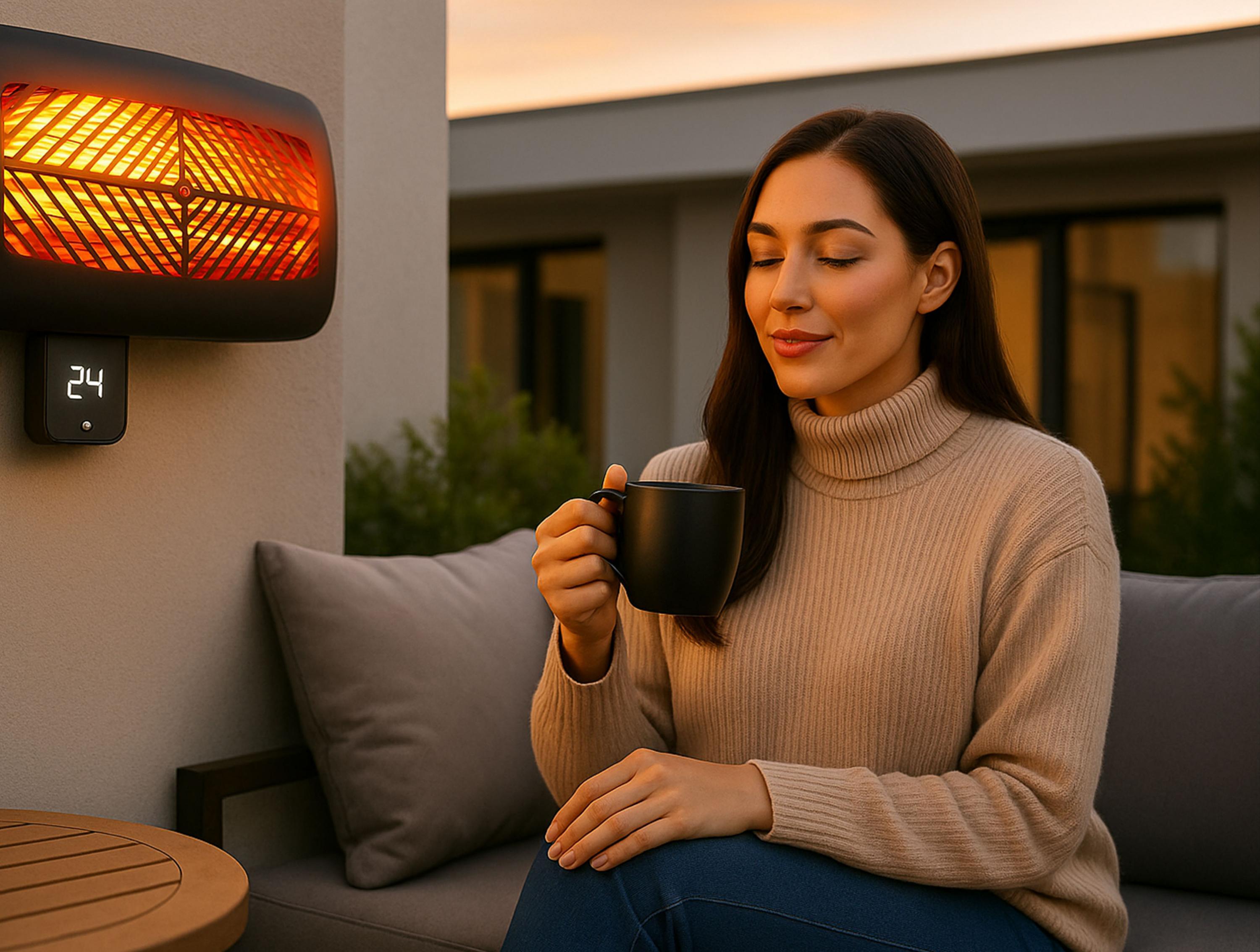HEATY GLEAM WALL: Riscaldatori alogeni