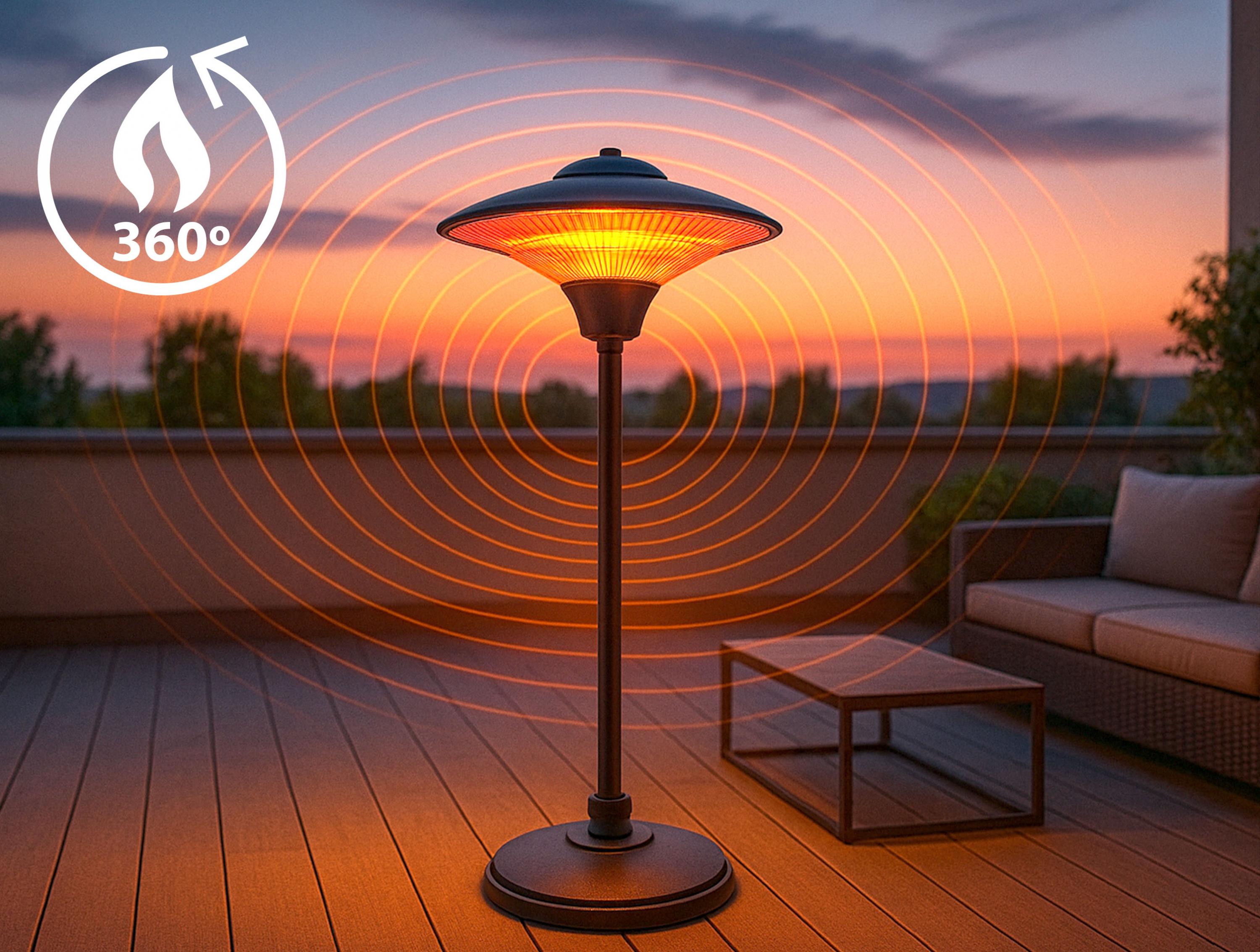 HEATY LAMPY: Fornello da esterno con piede a lampione