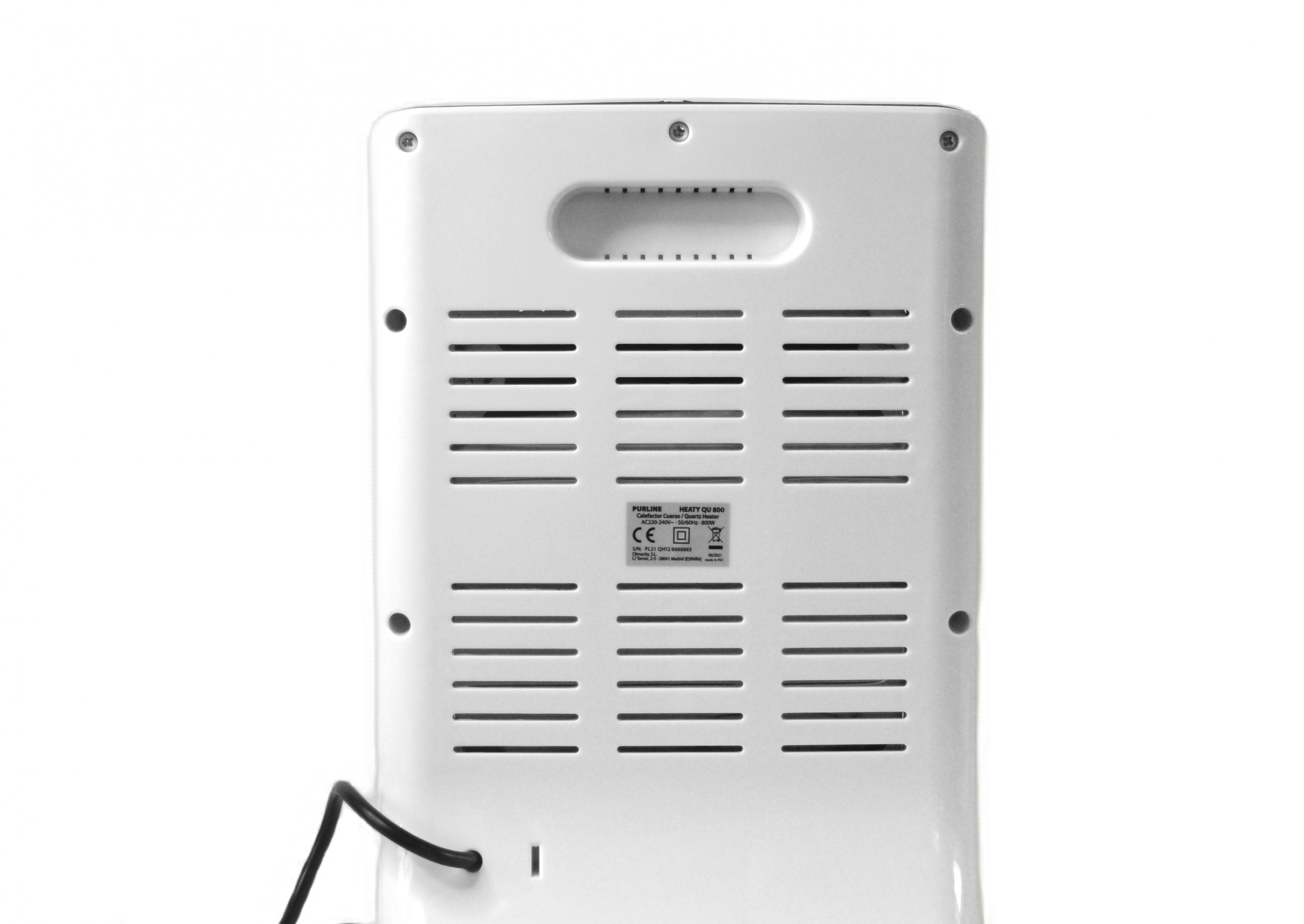Stufa al quarzo con 800W e due potenze