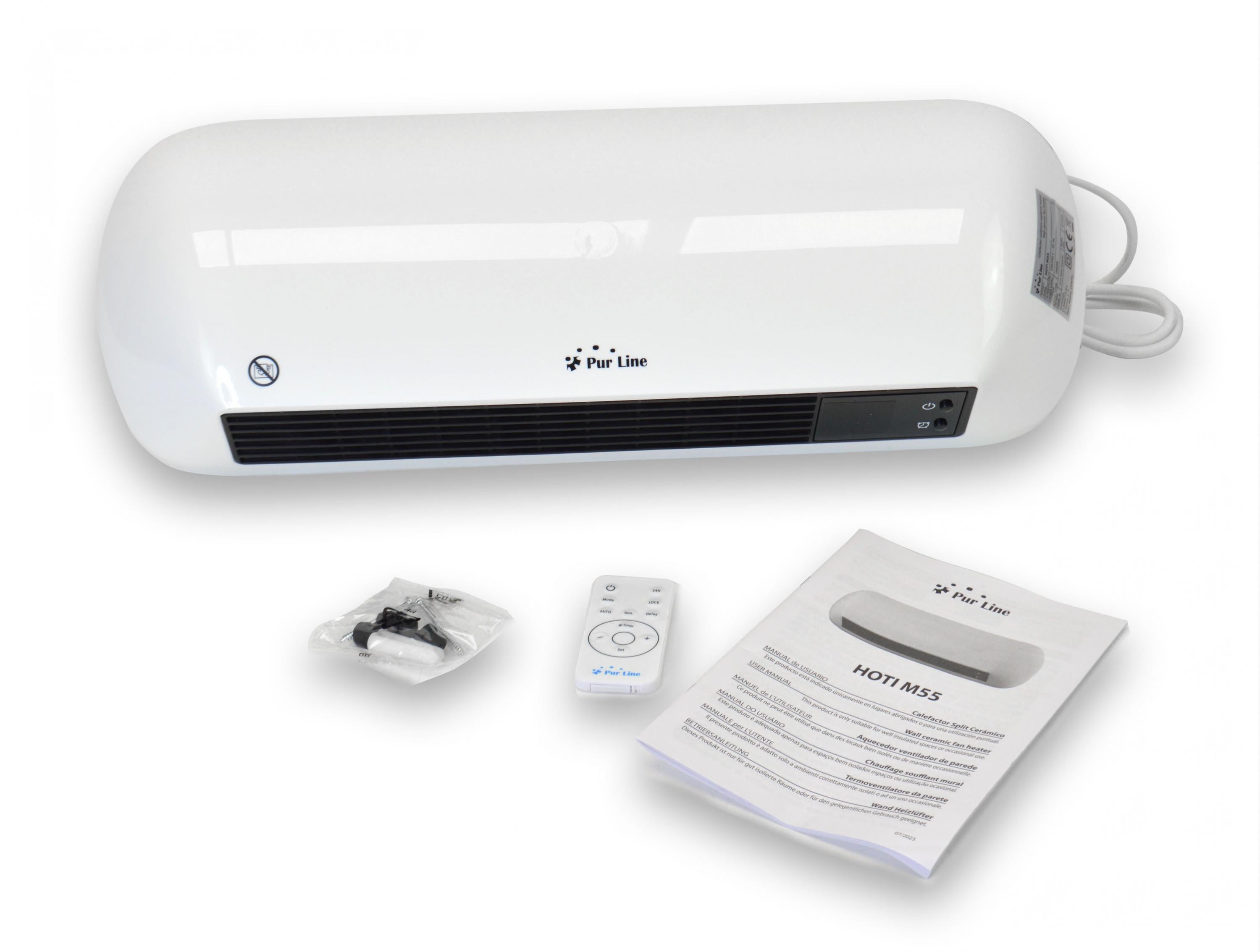Riscaldatore split a parete in ceramica da 2000 W con telecomando