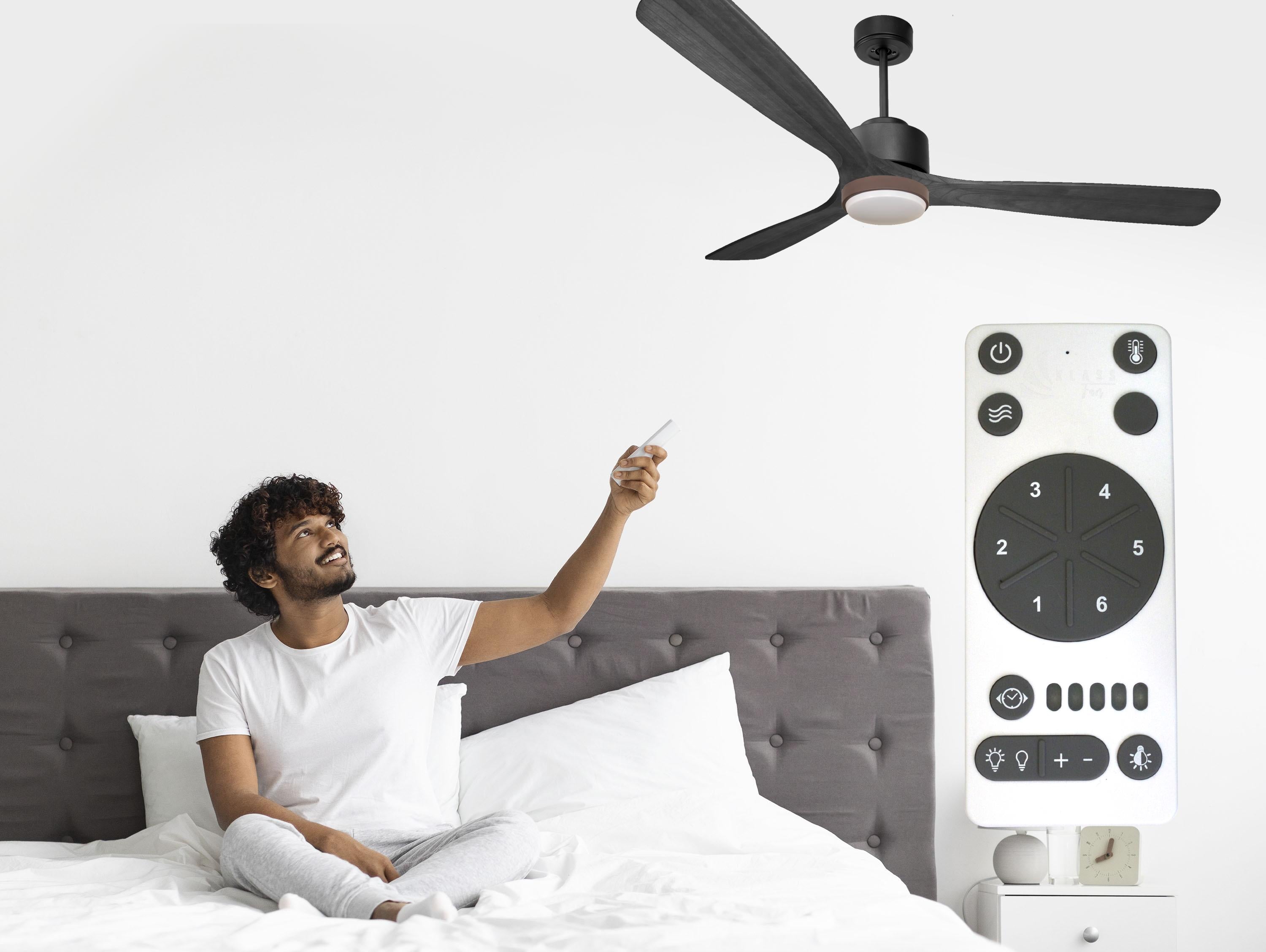 Ventilatore a soffitto ultra silenzioso e a basso consumo DC MaloloD166C02LED67429