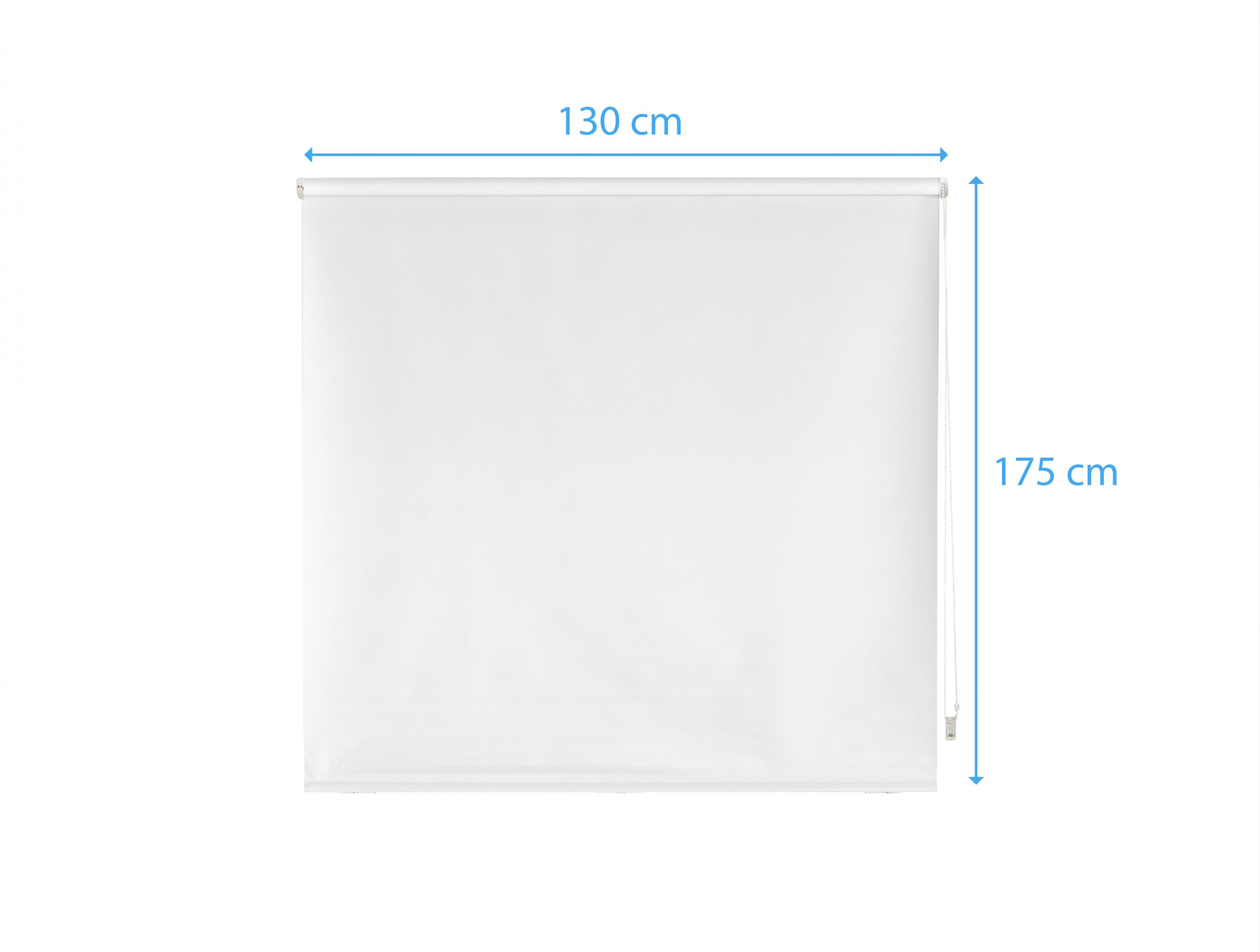 Tenda a Rullo 130x175 BIANCO in Poliestere opaco