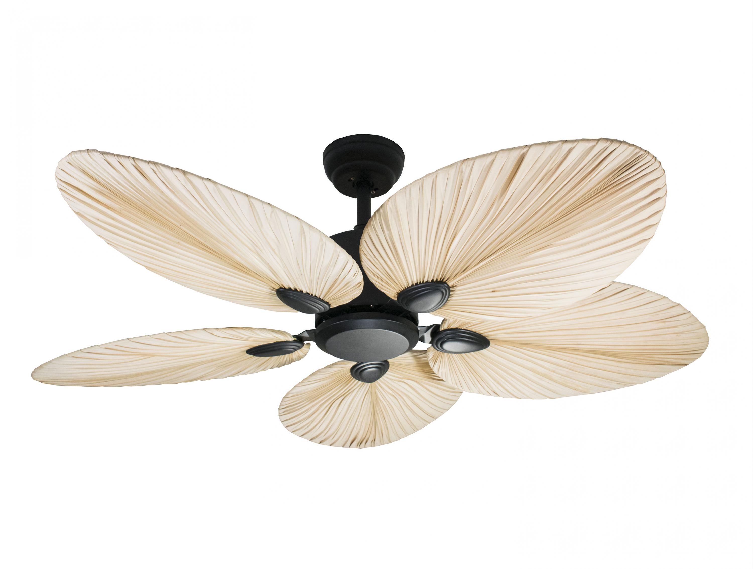 Ventilatore da soffitto AC nero con pale 132cm per 30m2