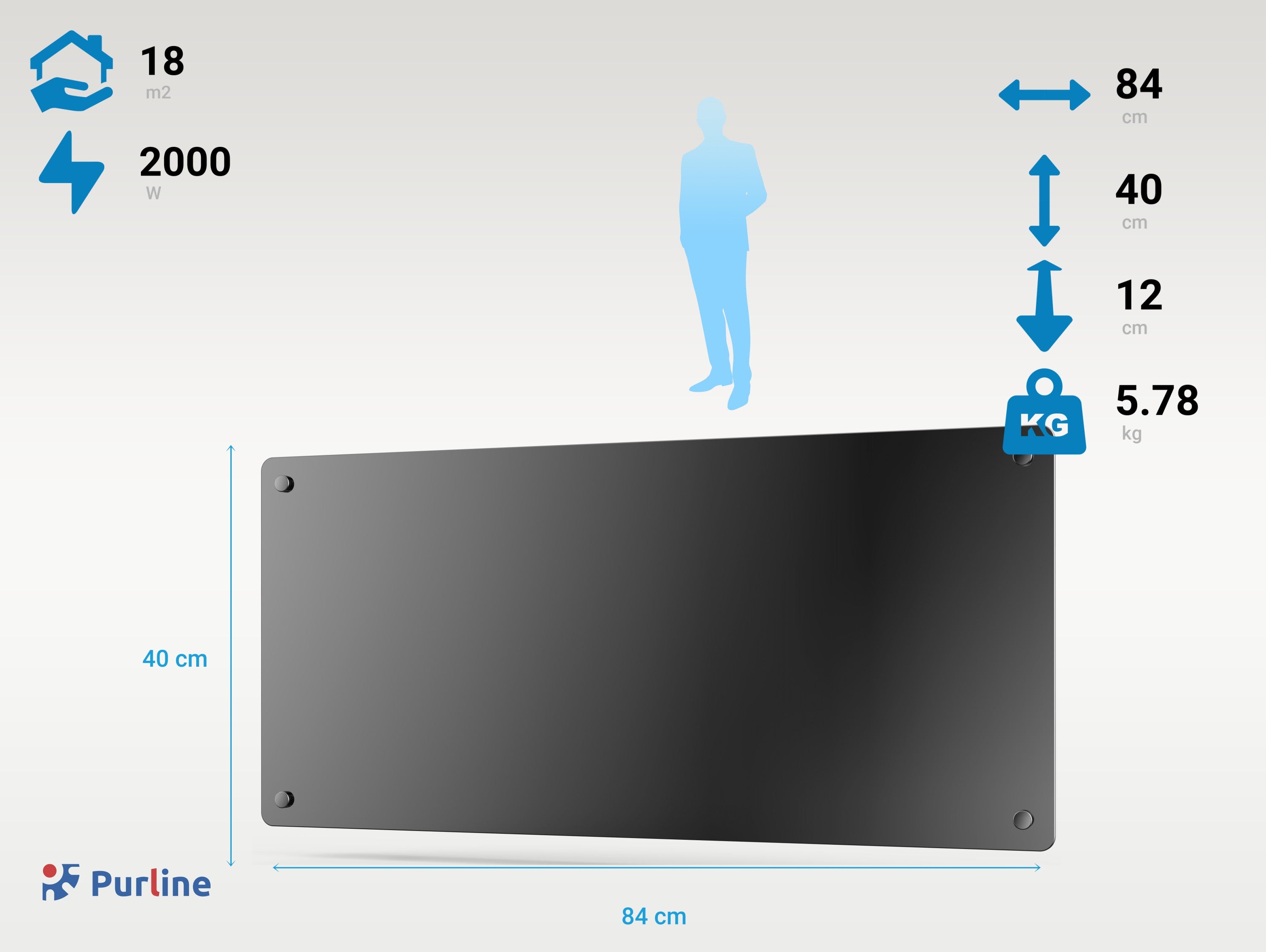 PANEL GLASS 2000 Ruote Gambe