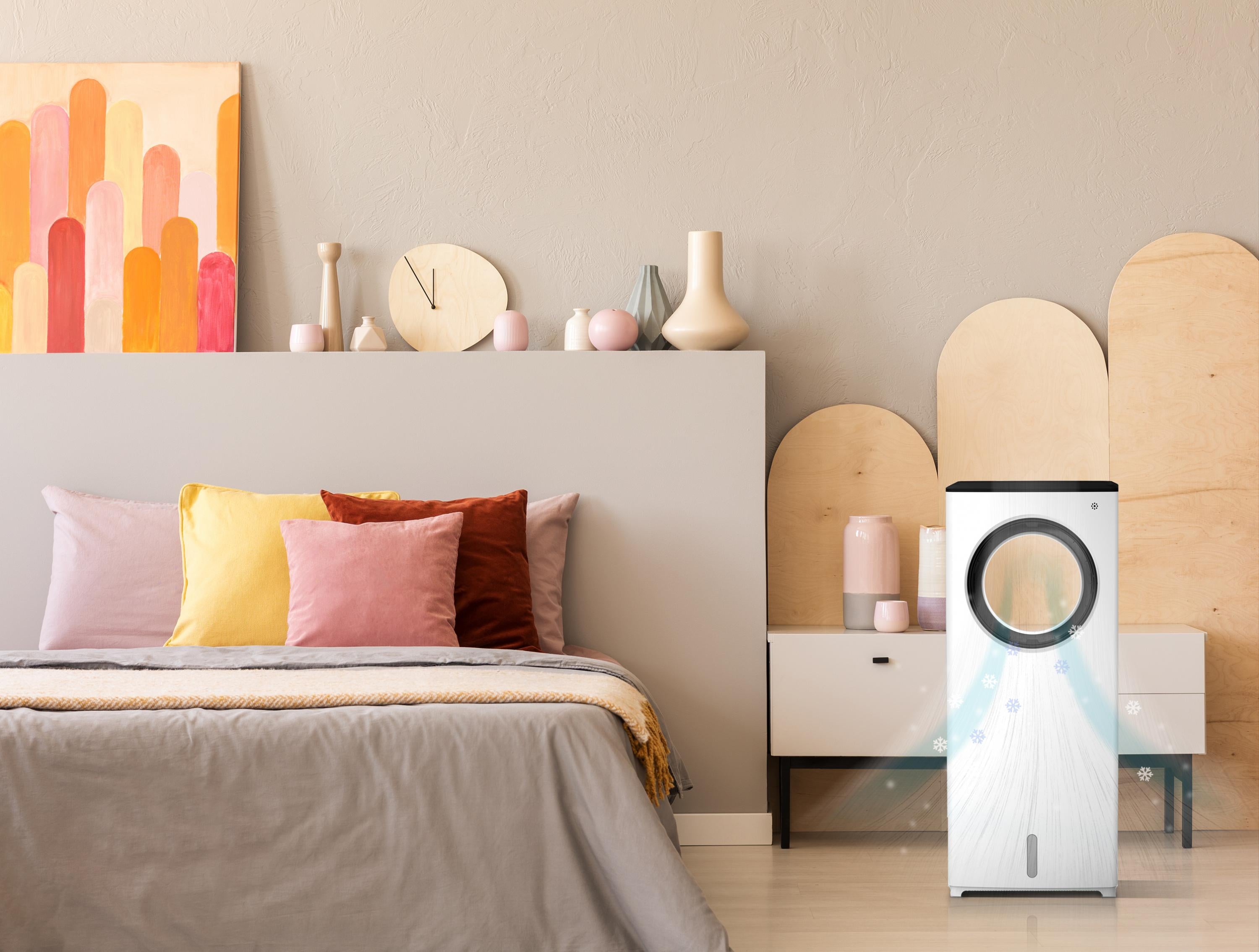 Climatizzatore Evaporativo senza pale con 3 velocità e 2L