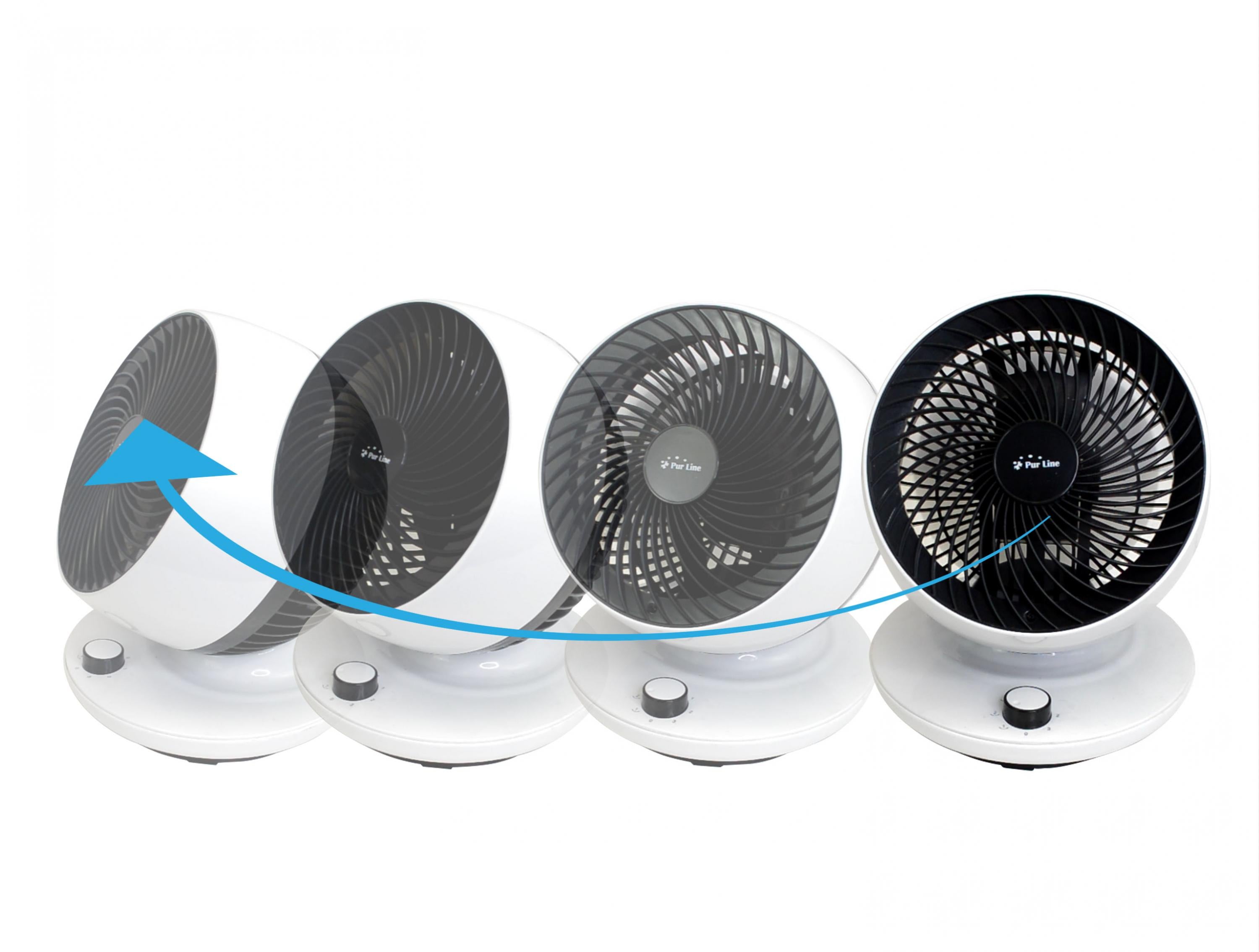 Ventilatore da tavolo con oscillazione verticale