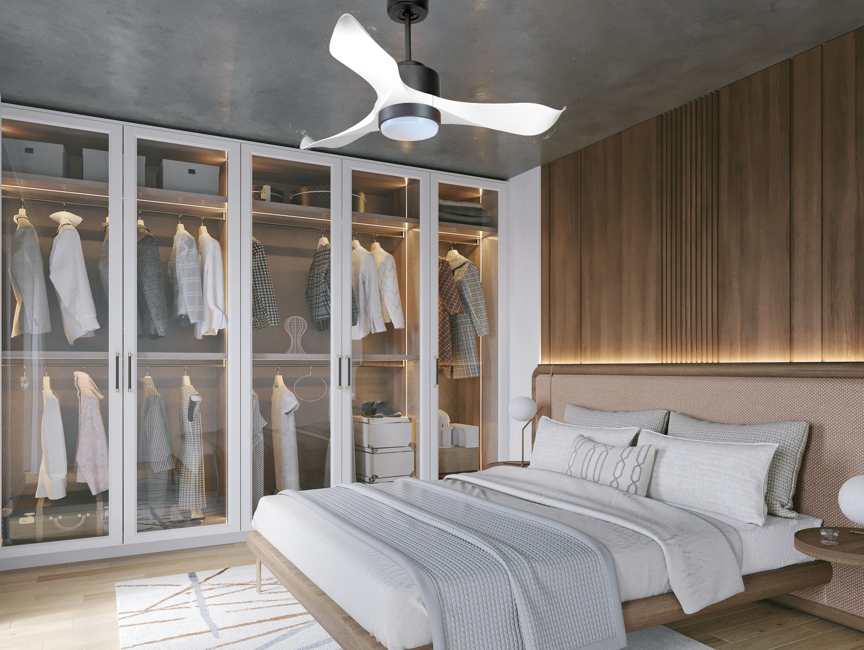 Ventilatore a soffitto ultra silenzioso e a basso consumo DC WhitsundayD106C02LED67324