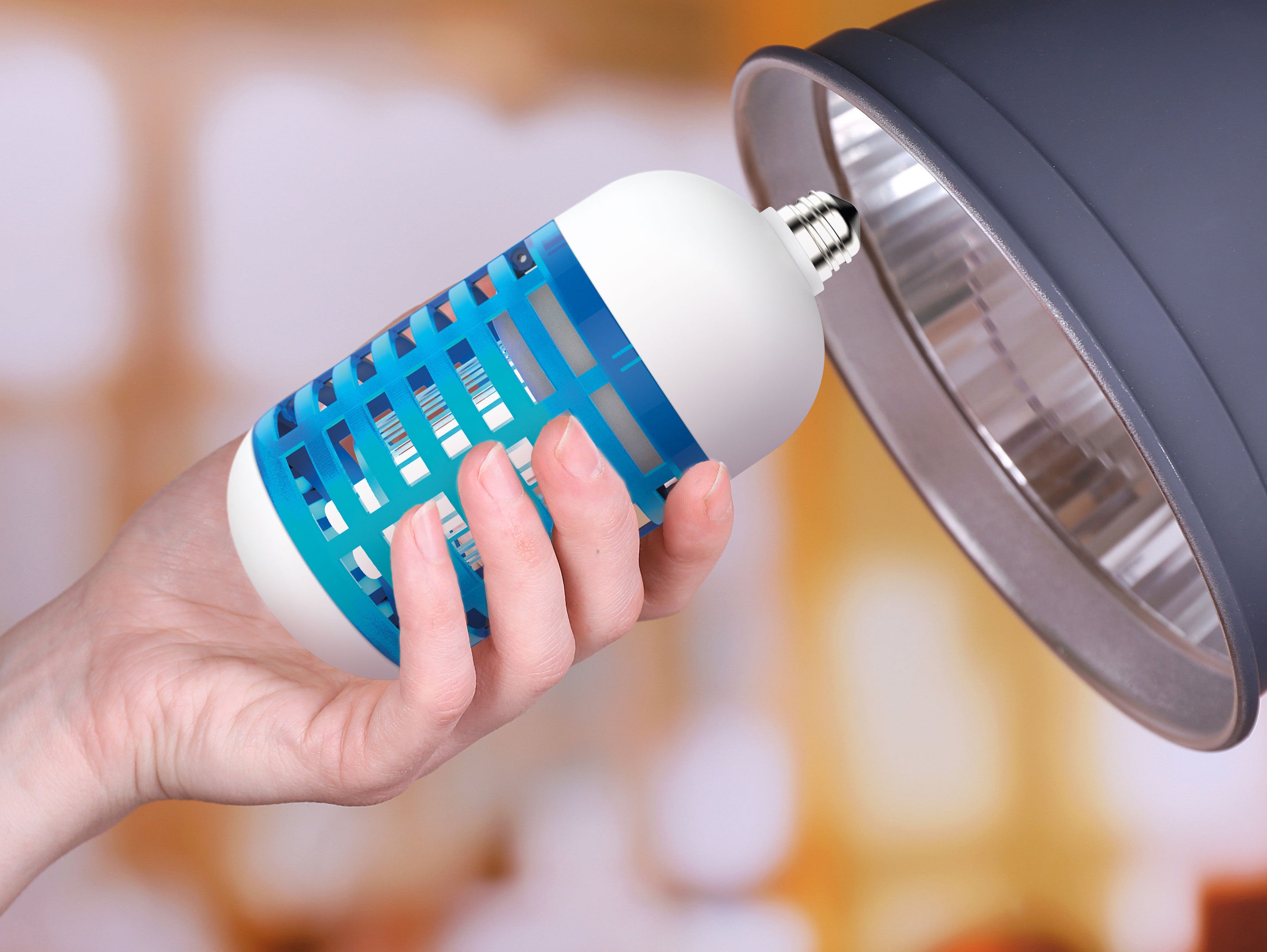 Lampada Anti-Insetti con luce ultravioletta 7 W per superfici di 20m2