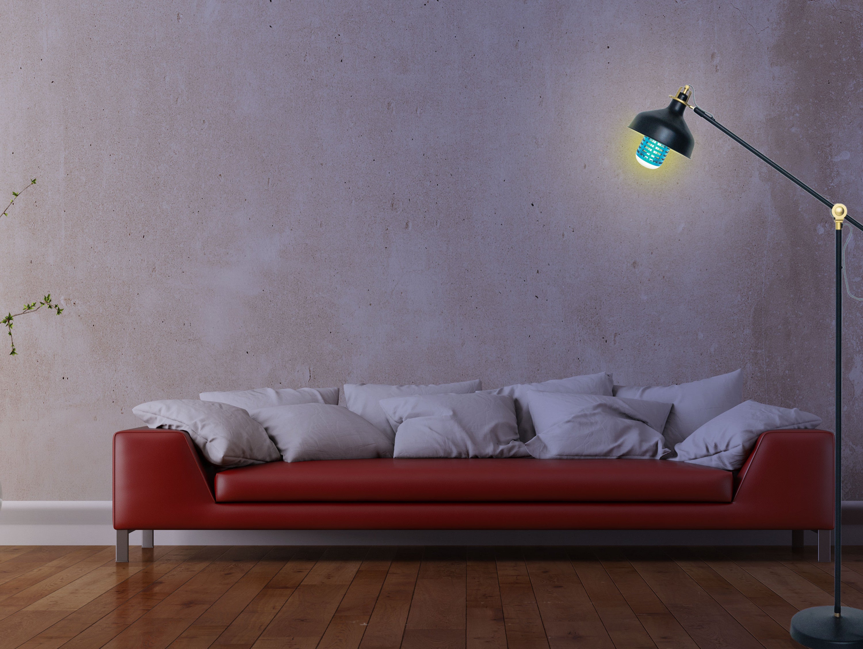 Lampada Anti-Insetti con luce ultravioletta 7 W per superfici di 20m2