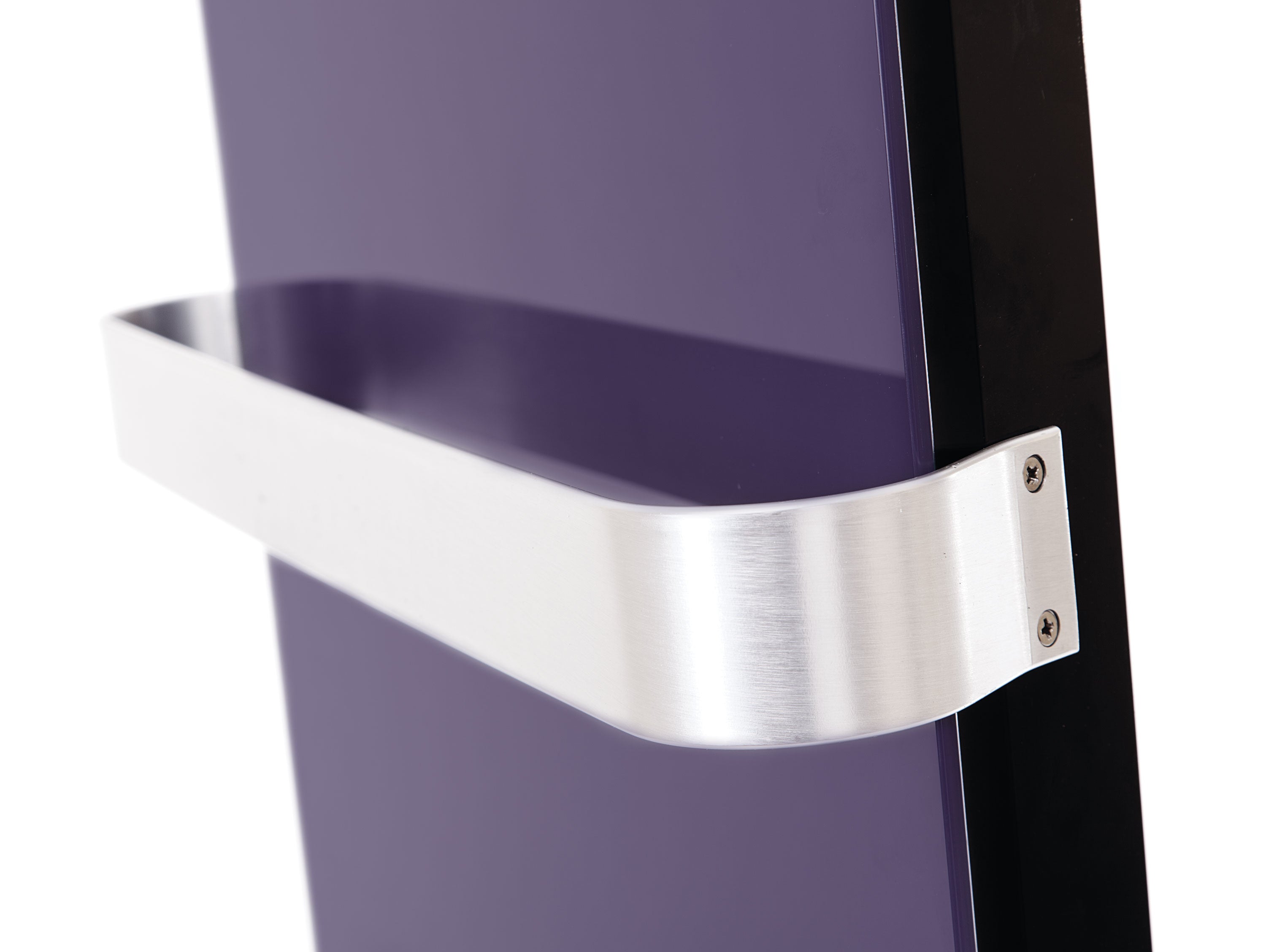 Scaldasalviette elettrico da 600W in vetro temperato blu con display LCD