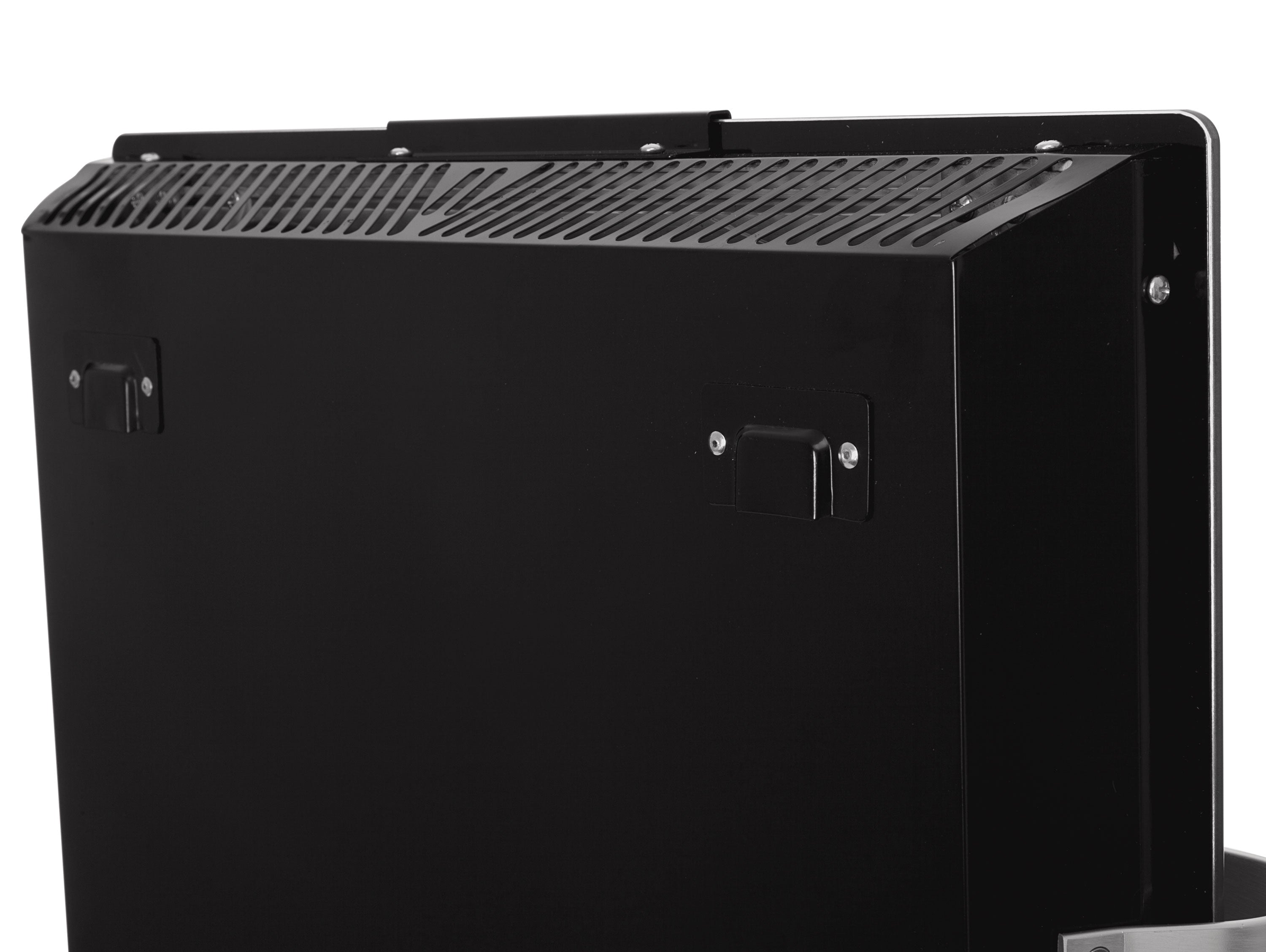 Scaldasalviette elettrico da 600W in vetro temperato blu con display LCD