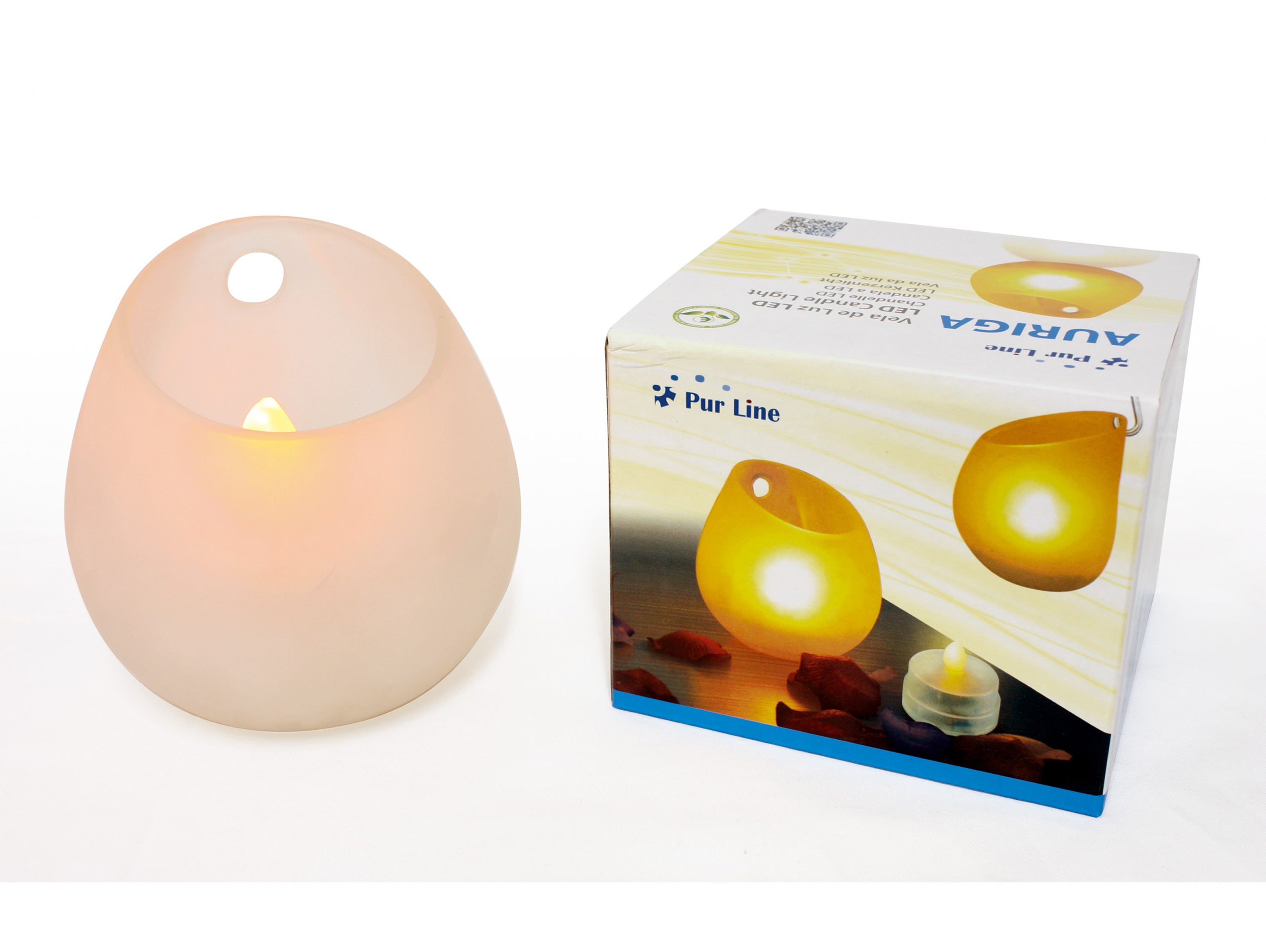 Candela led in resina da parete o tavolo