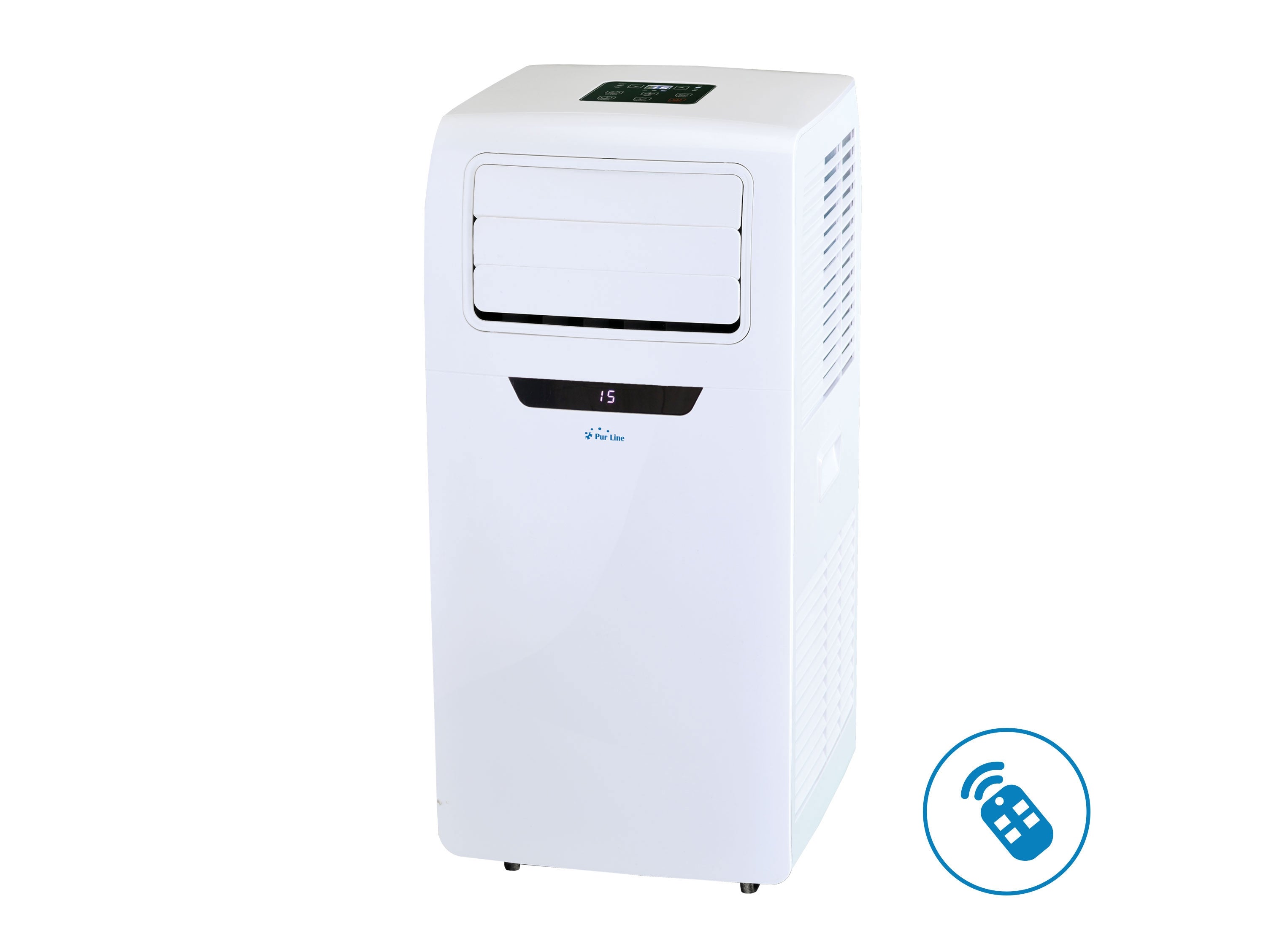 Condizionatore d'aria portatile ventilatore deumificatore con display frontale