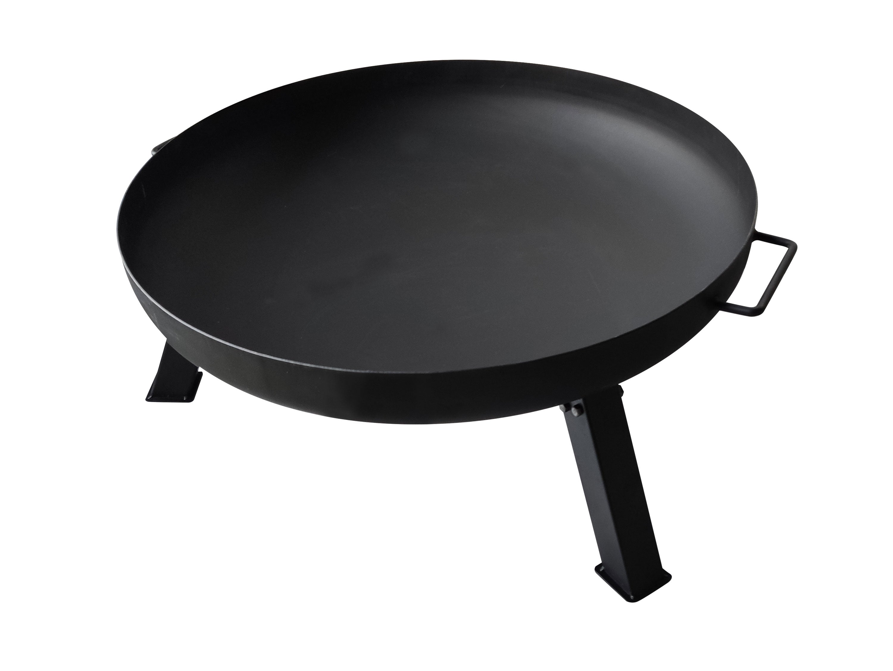 Braciere da esterno con gambe in acciaio nero