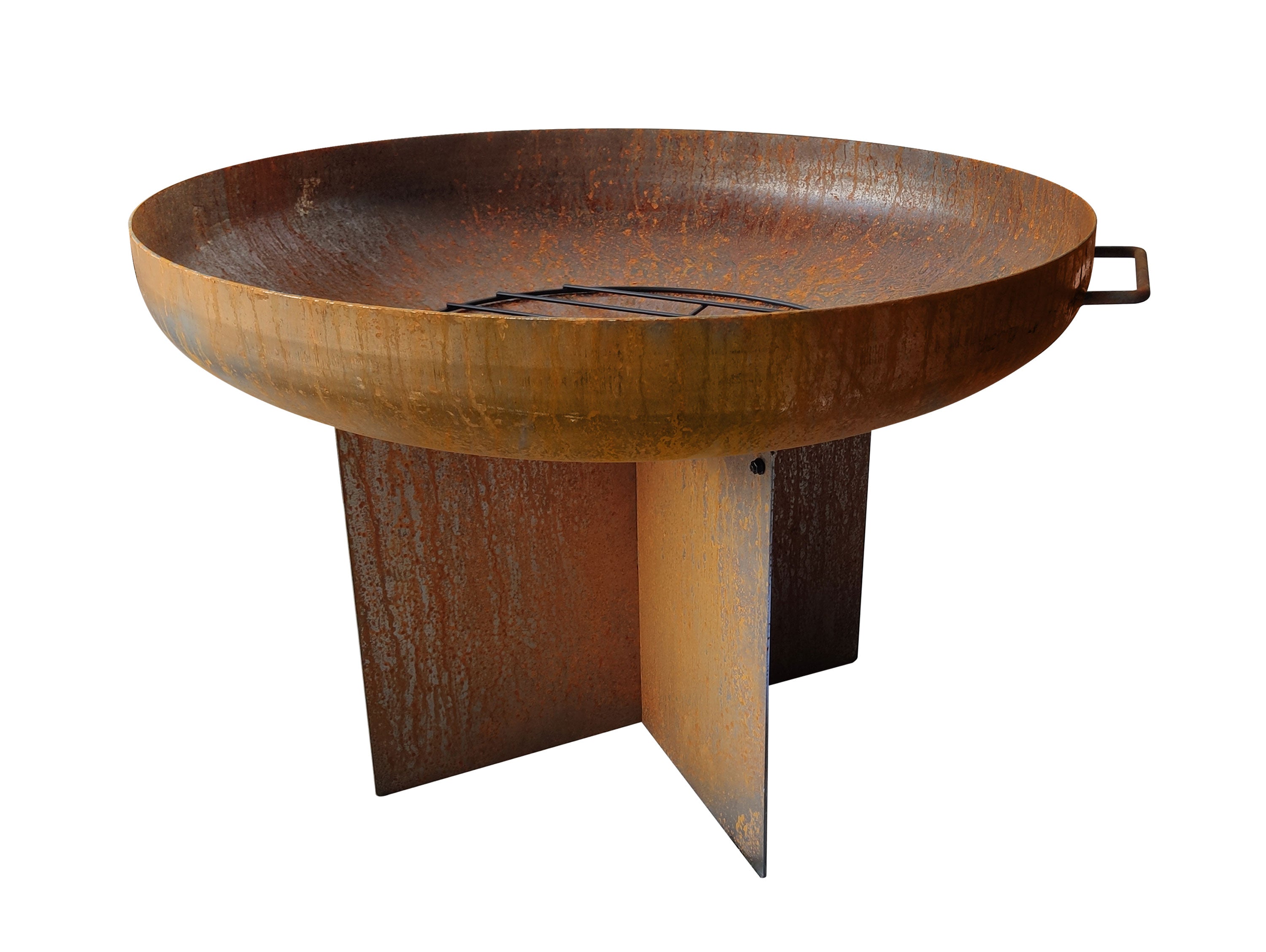 Braciere da esterno in acciaio corten