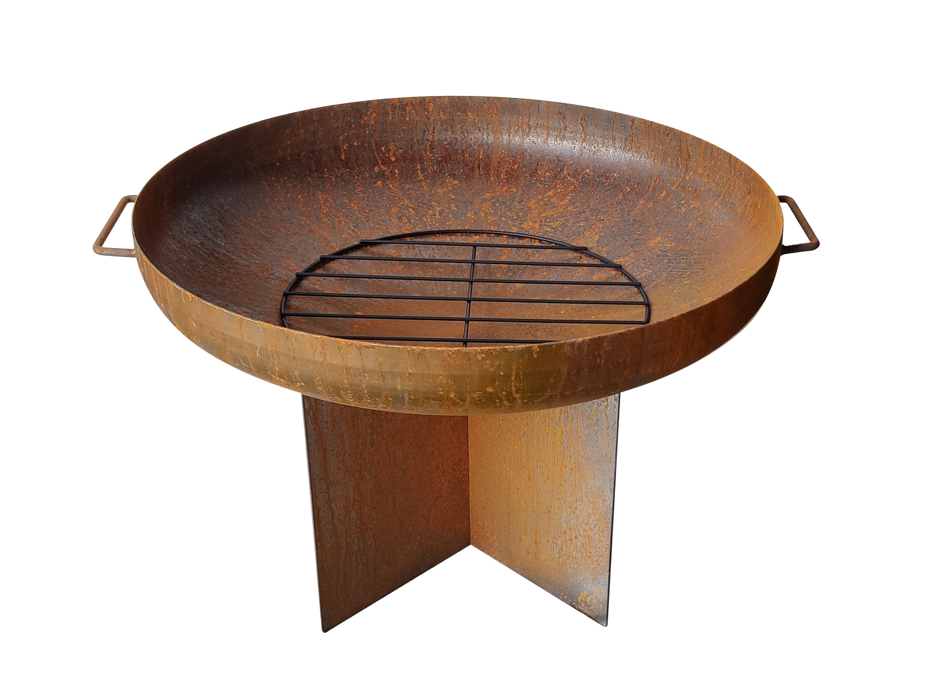 Braciere da esterno in acciaio corten