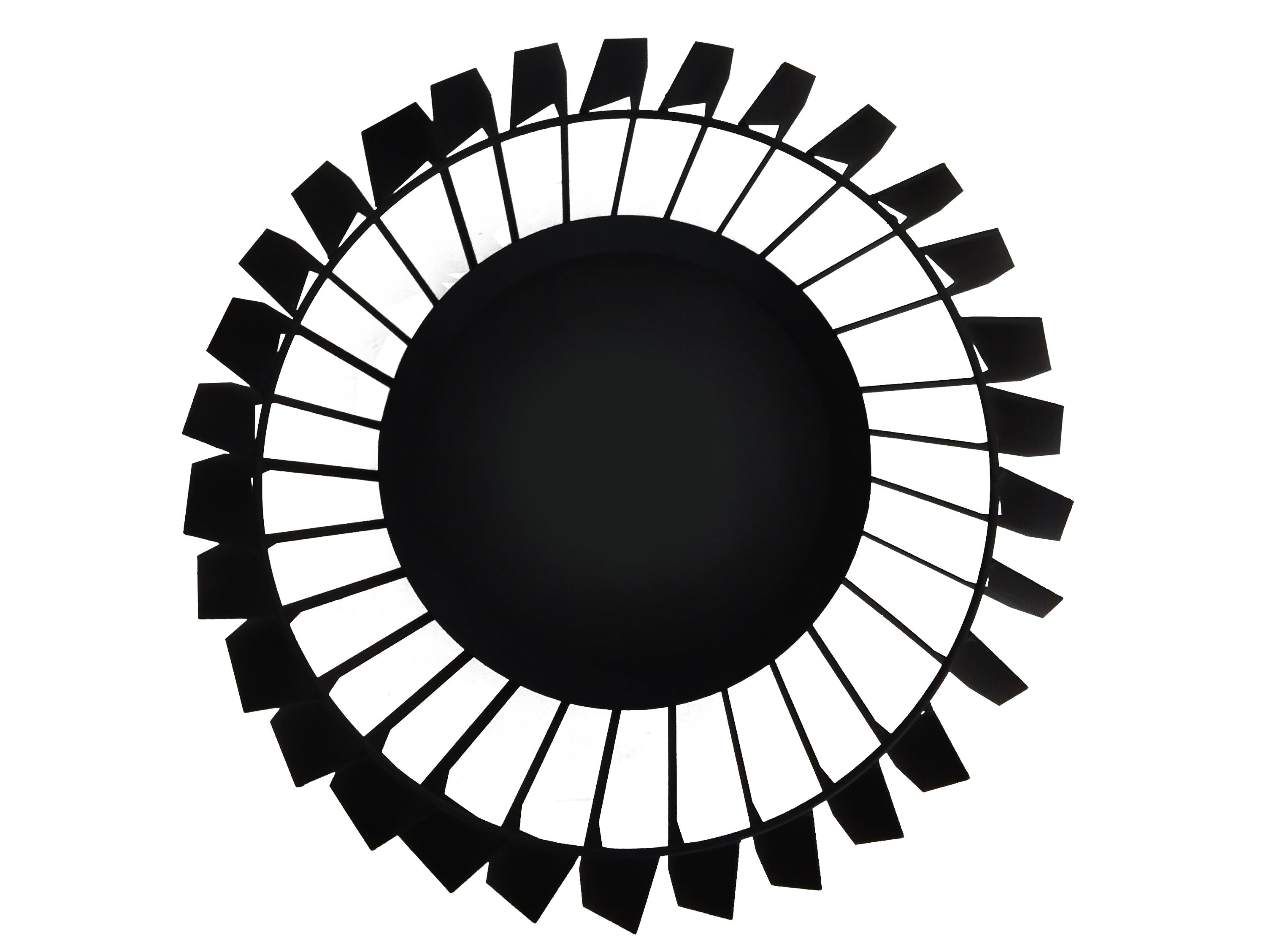 Braciere da esterno dal design bohemien in acciaio nero