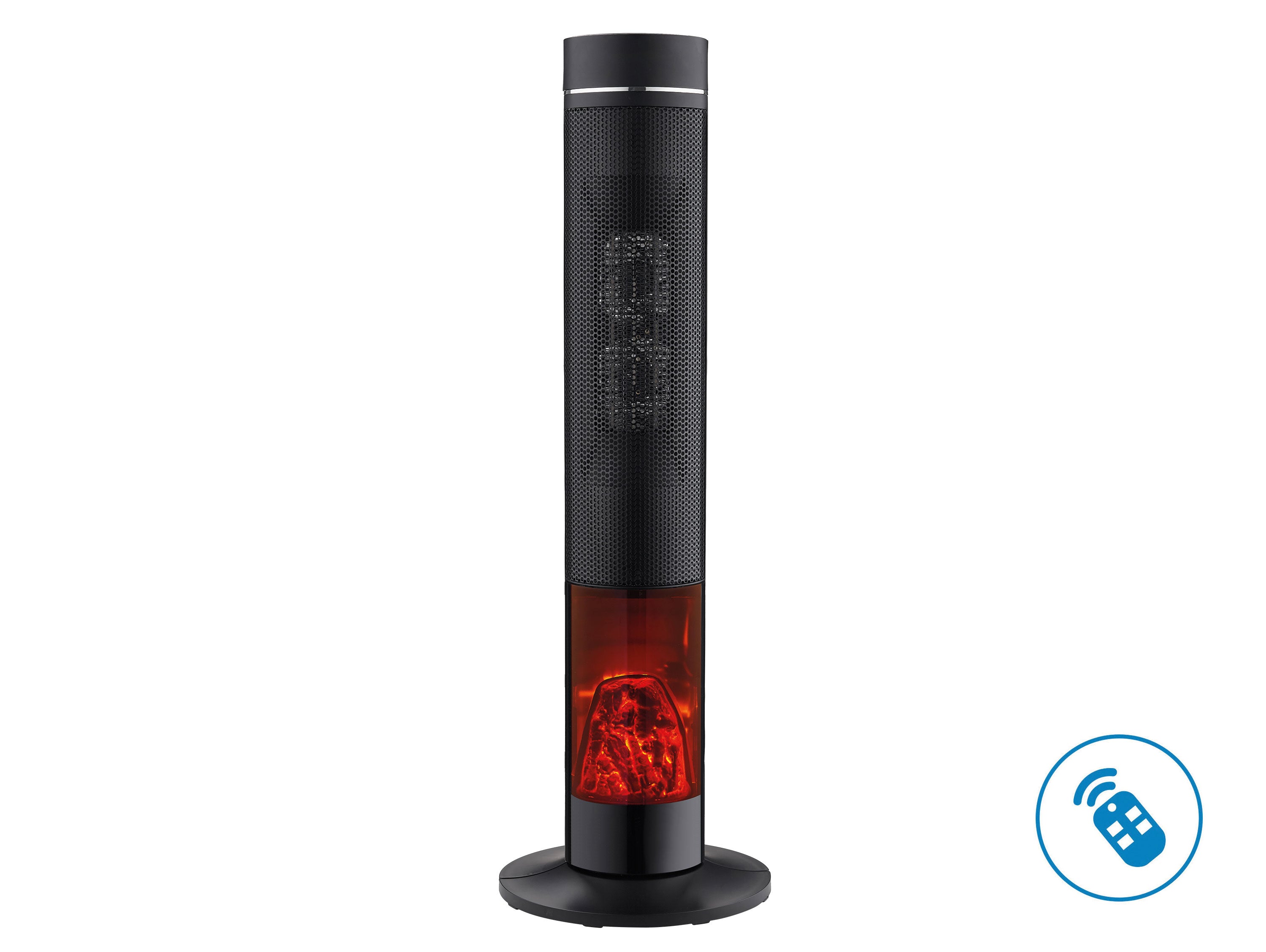 Riscaldatore a torre 2kW con effetto fuoco visivo