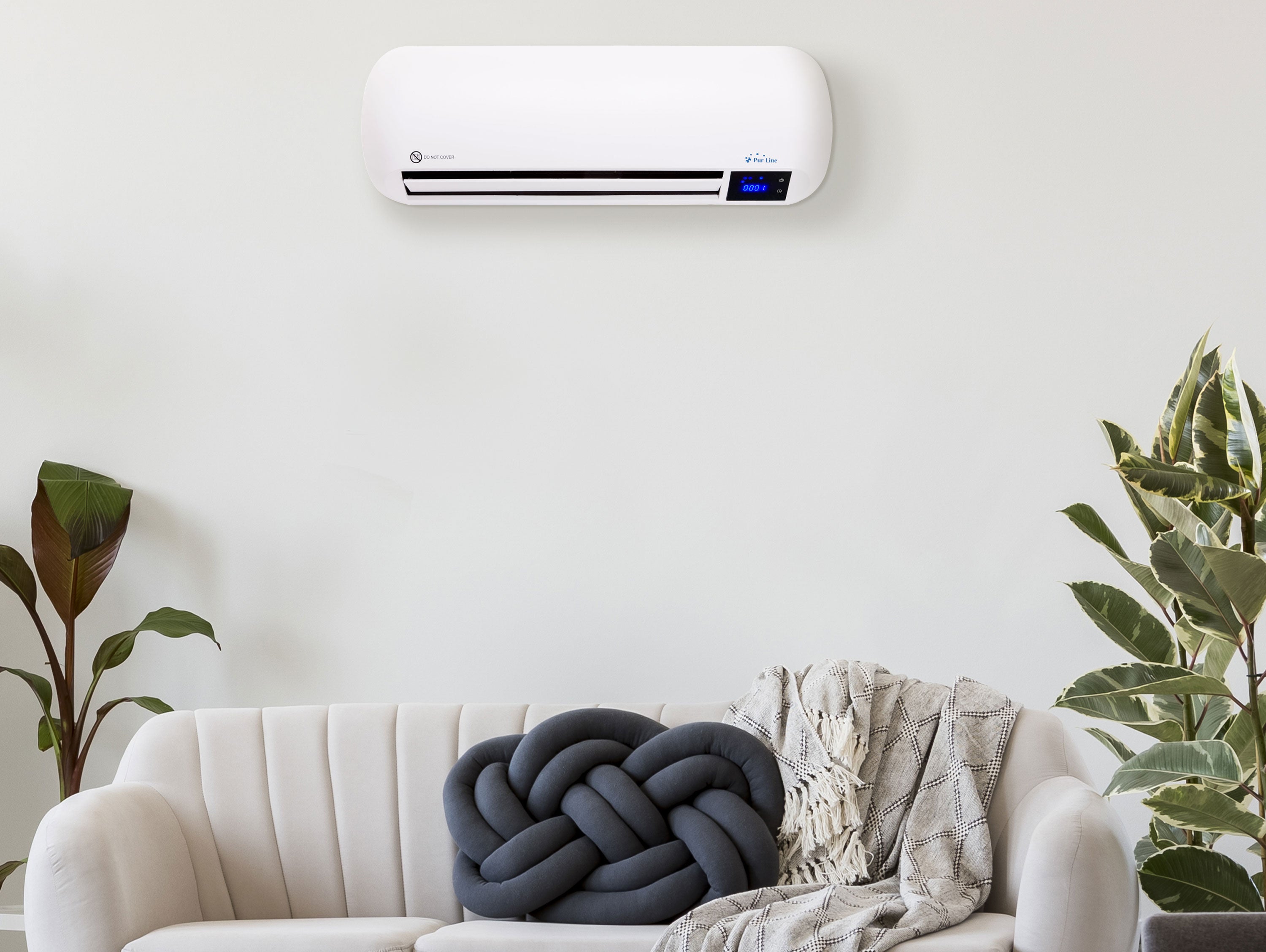 Riscaldatore split a parete da 2000 W con telecomando e timer