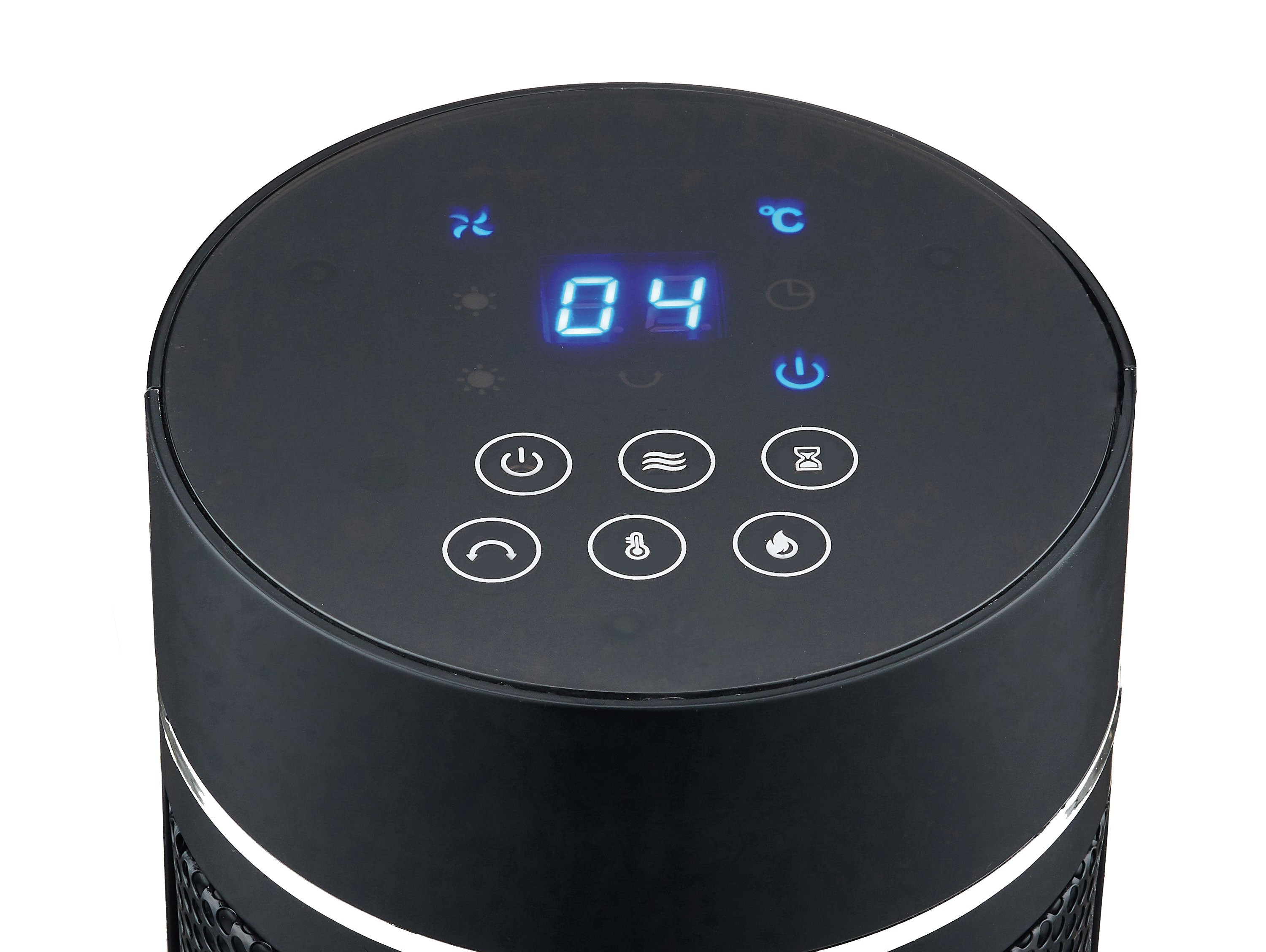 Riscaldatore a torre 2kW con effetto fuoco visivo