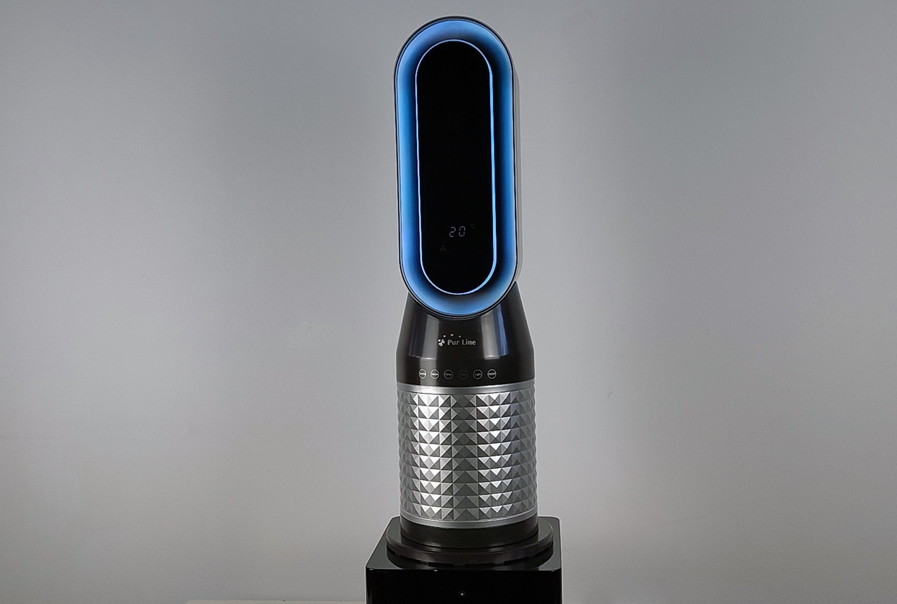 Riscaldatore a torre 2kW con luce LED