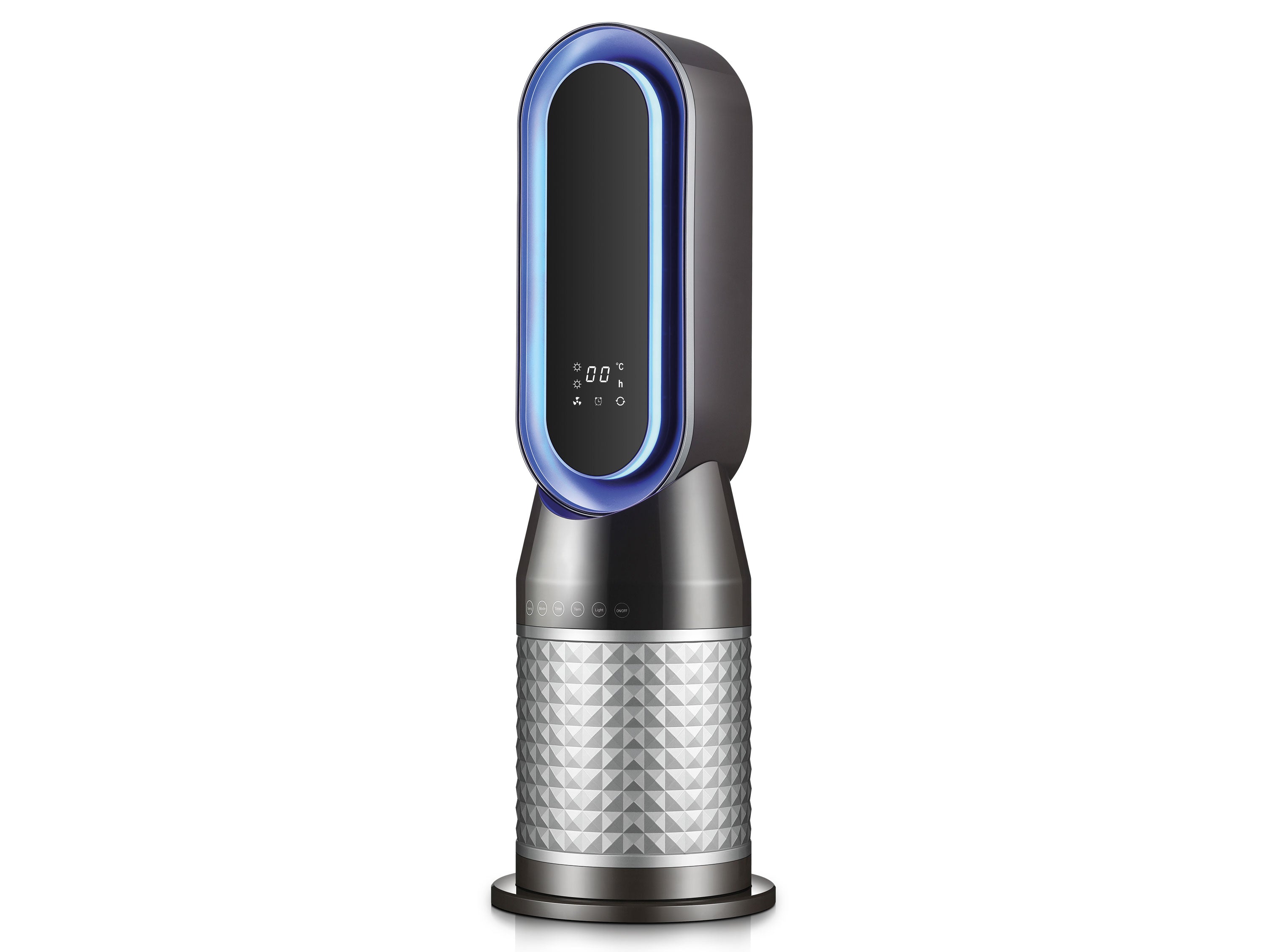 Riscaldatore a torre 2kW con luce LED