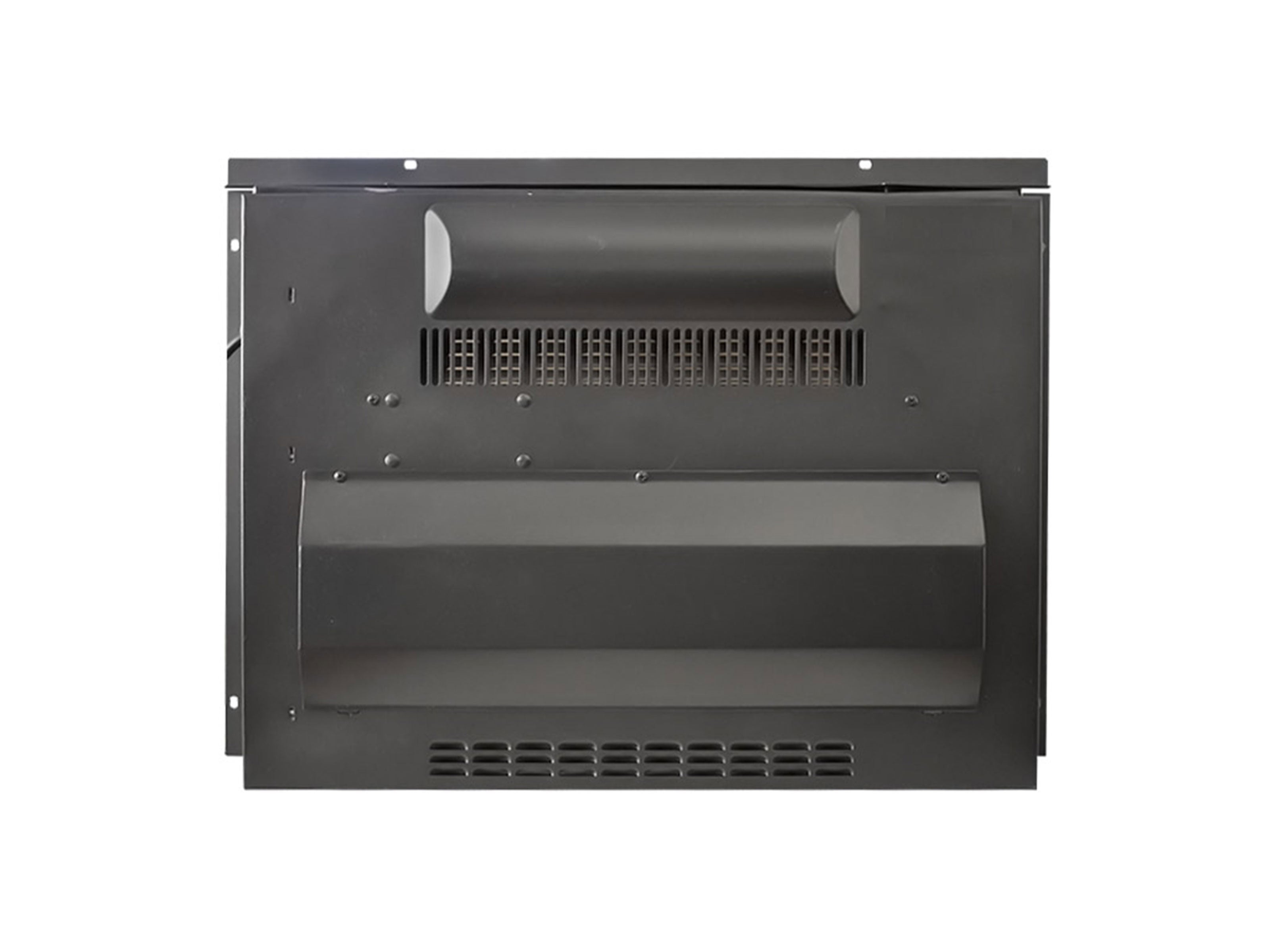 Caminetto elettrico 2000W in vetro temperato nero con telecomando e fiamma regolabile