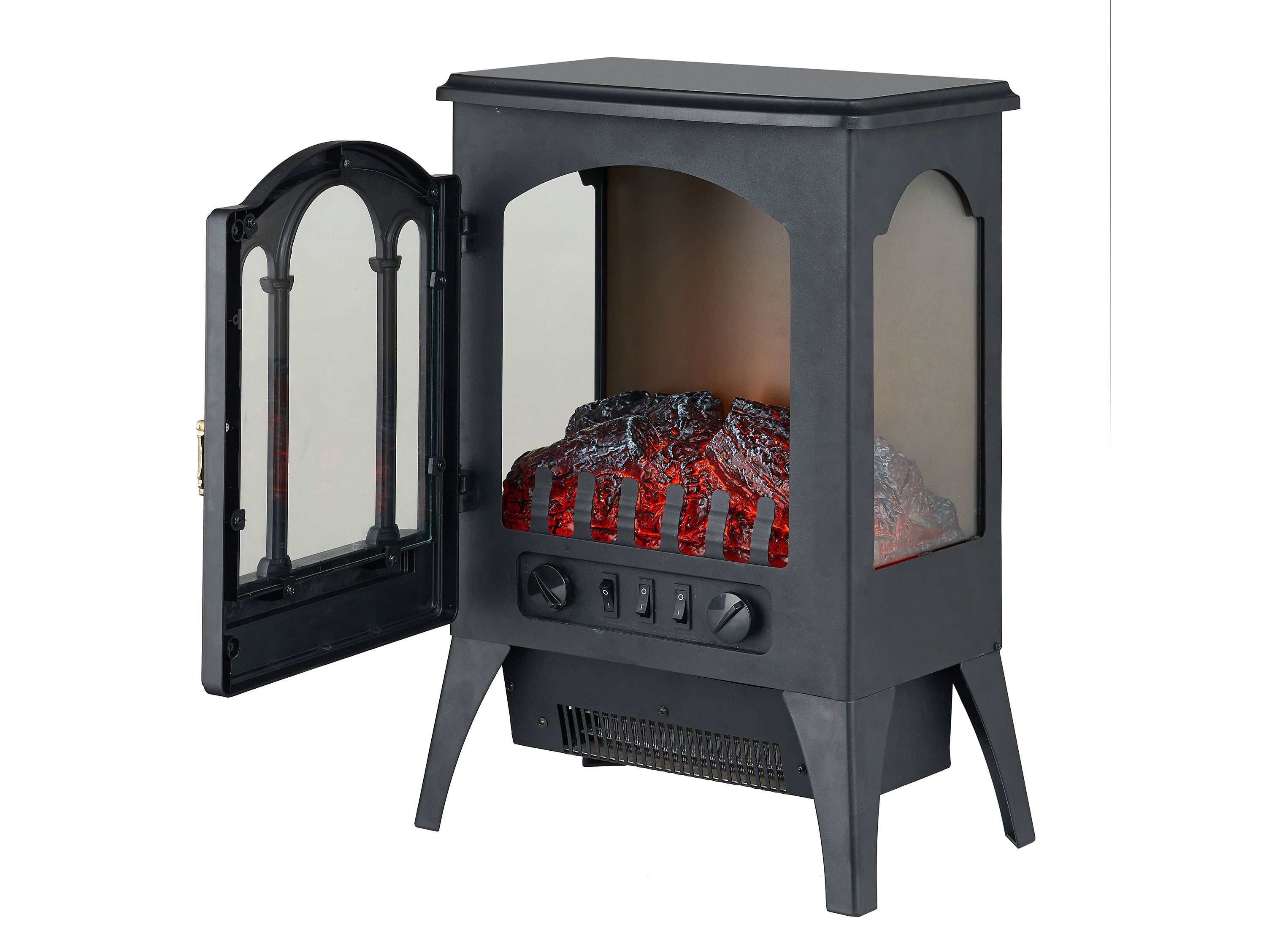 Caminetto elettrico 2kW in stile vintage