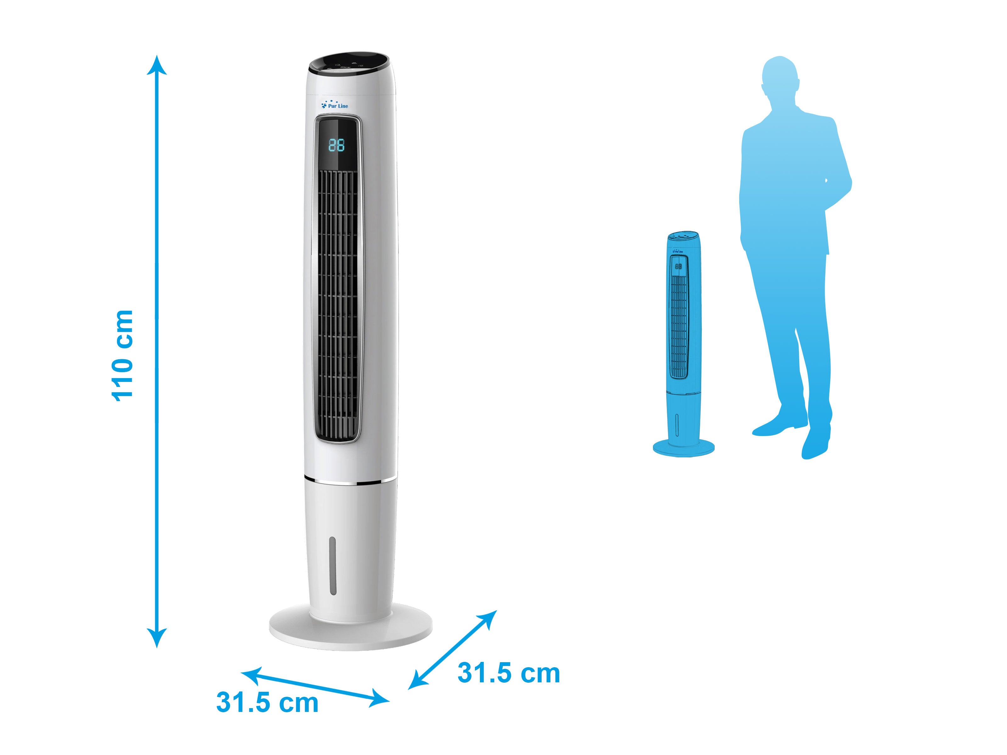 Raffrescatore evaporativo ionizzatore 3 velocitá