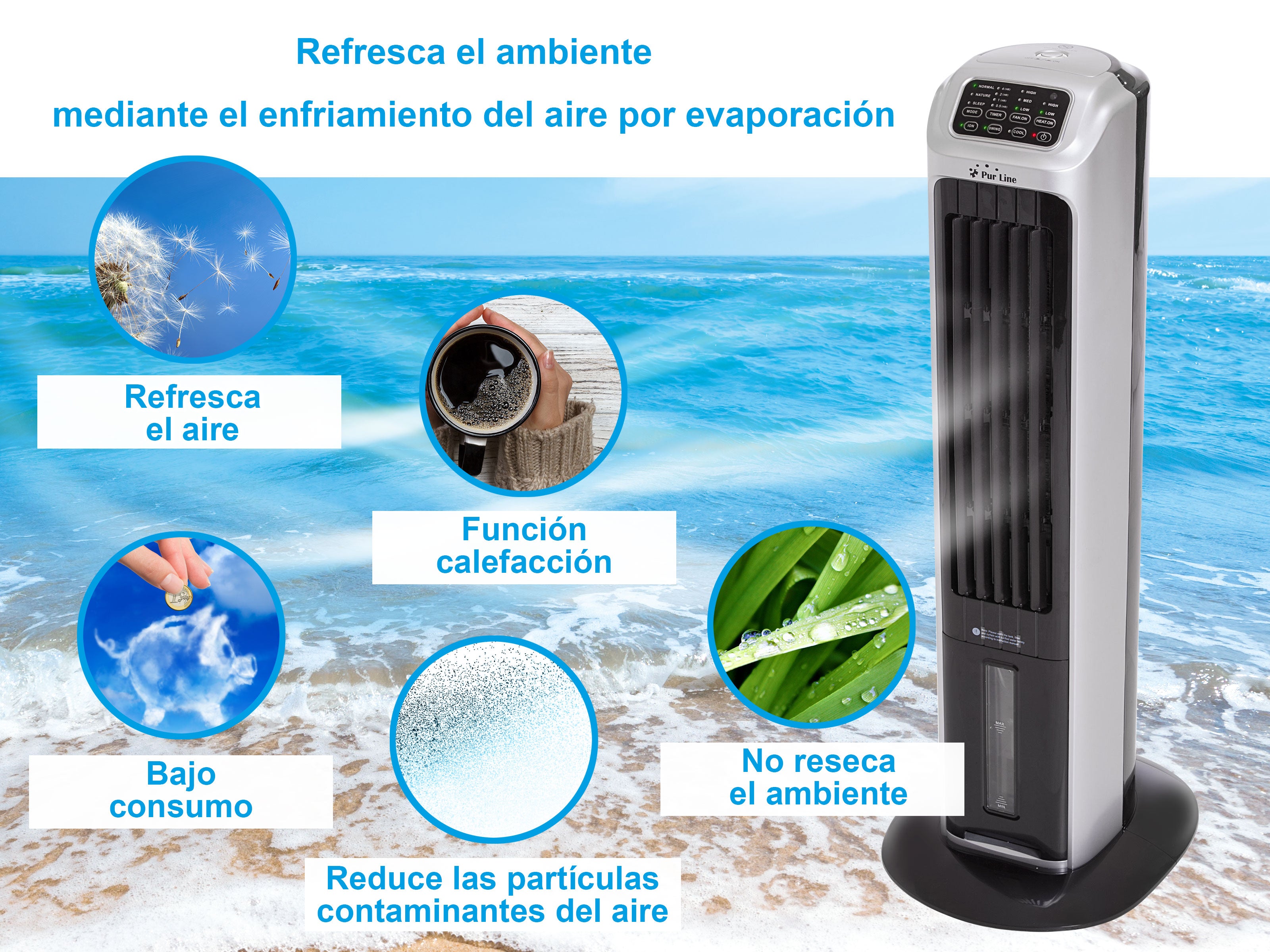 Raffrescatore evaporativo con riscaldamento