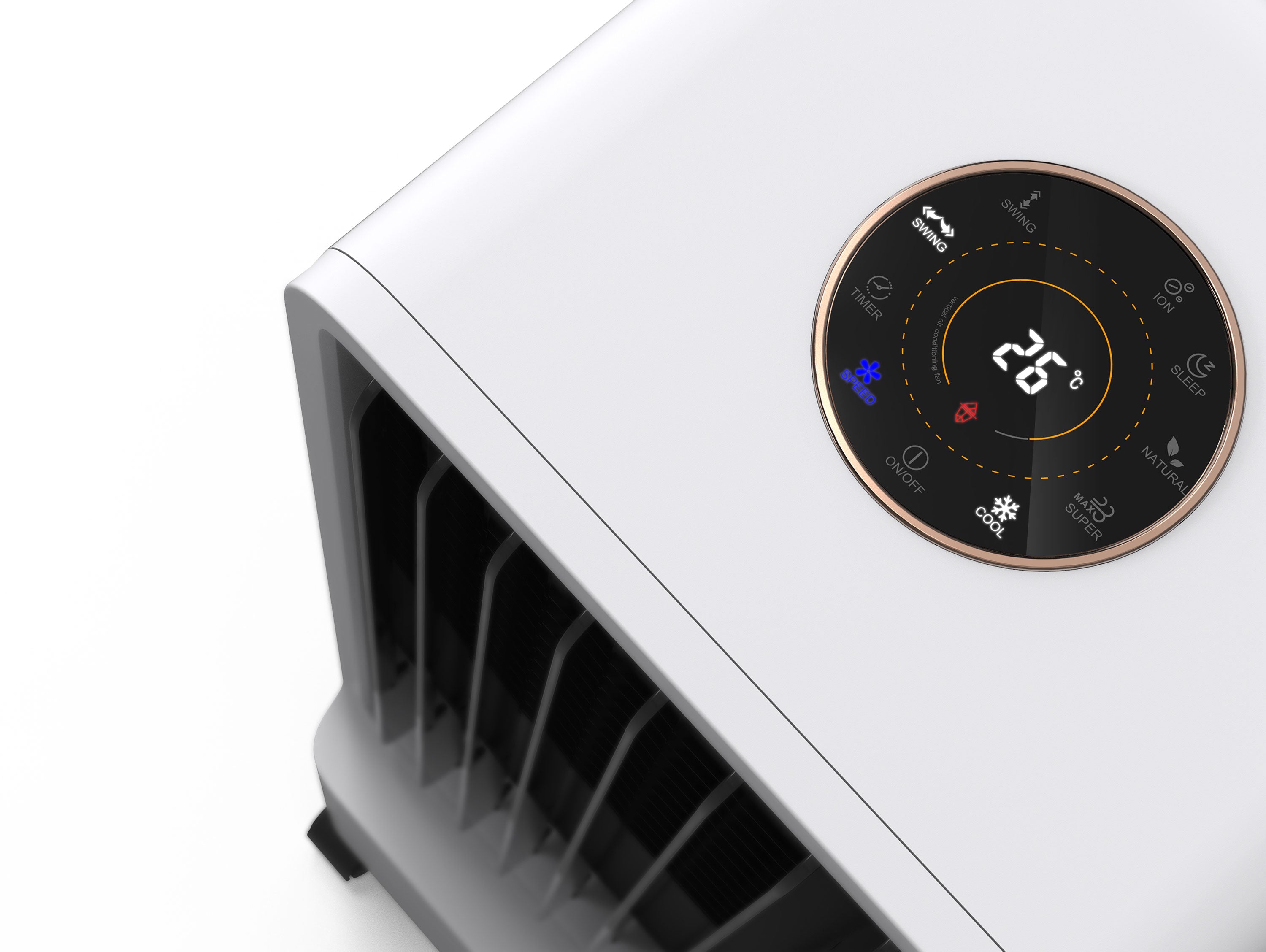 Raffrescatore evaporativo con sistema di raffreddamento permanente 5 L