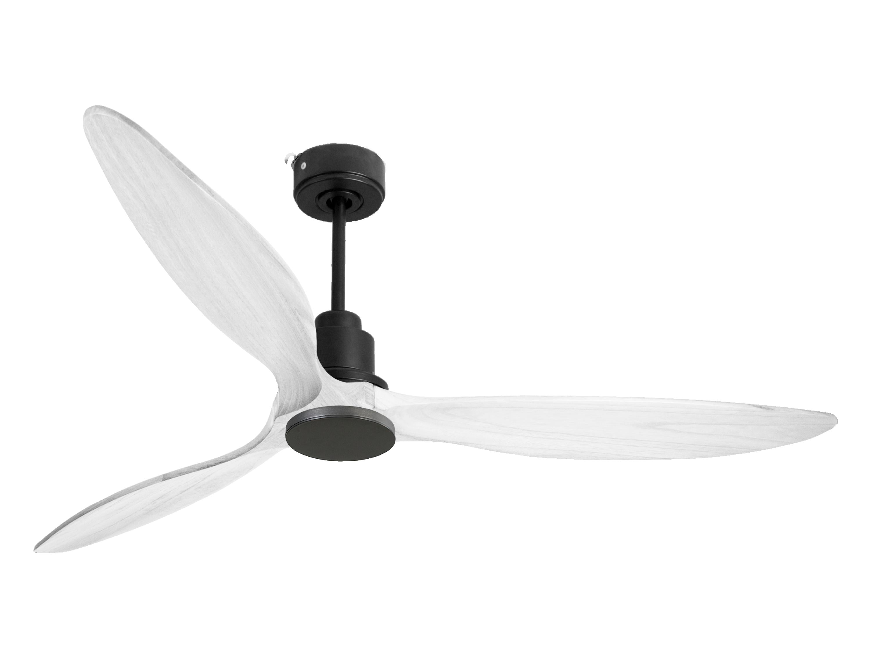 Ventilatore da soffitto Reversibile Termostato Wifi Motore CC Tetti inclinati Telecomando Hypersilence Memoria FullWood Shopify Vendible (AUTOMATICO)