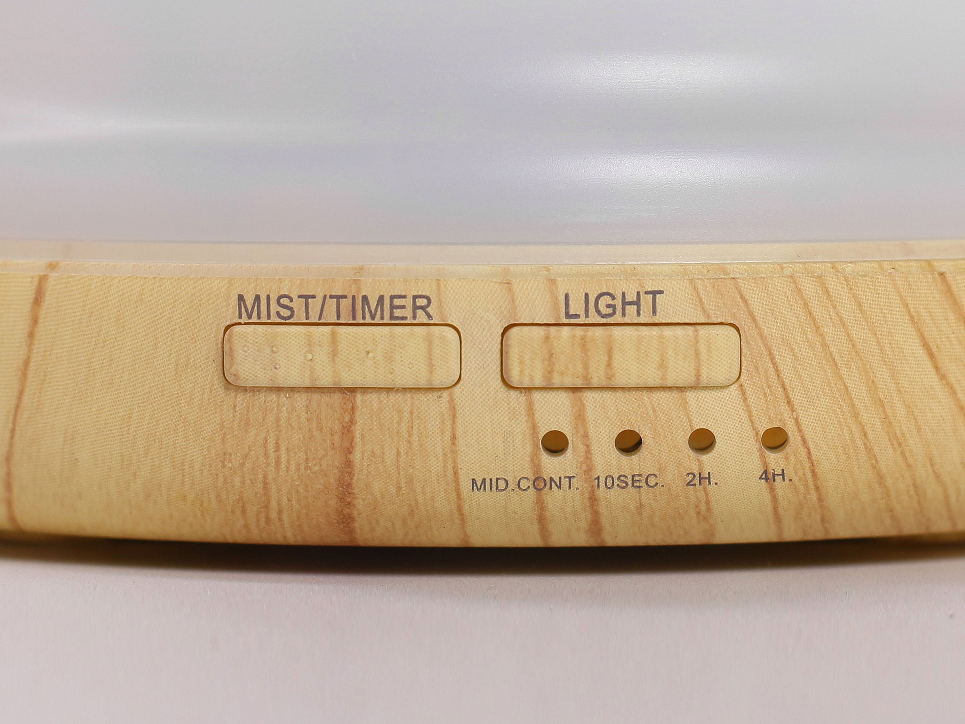 Diffusore di fragranza effetto legno con luce a LED ambiente con modalità continua e intermittente