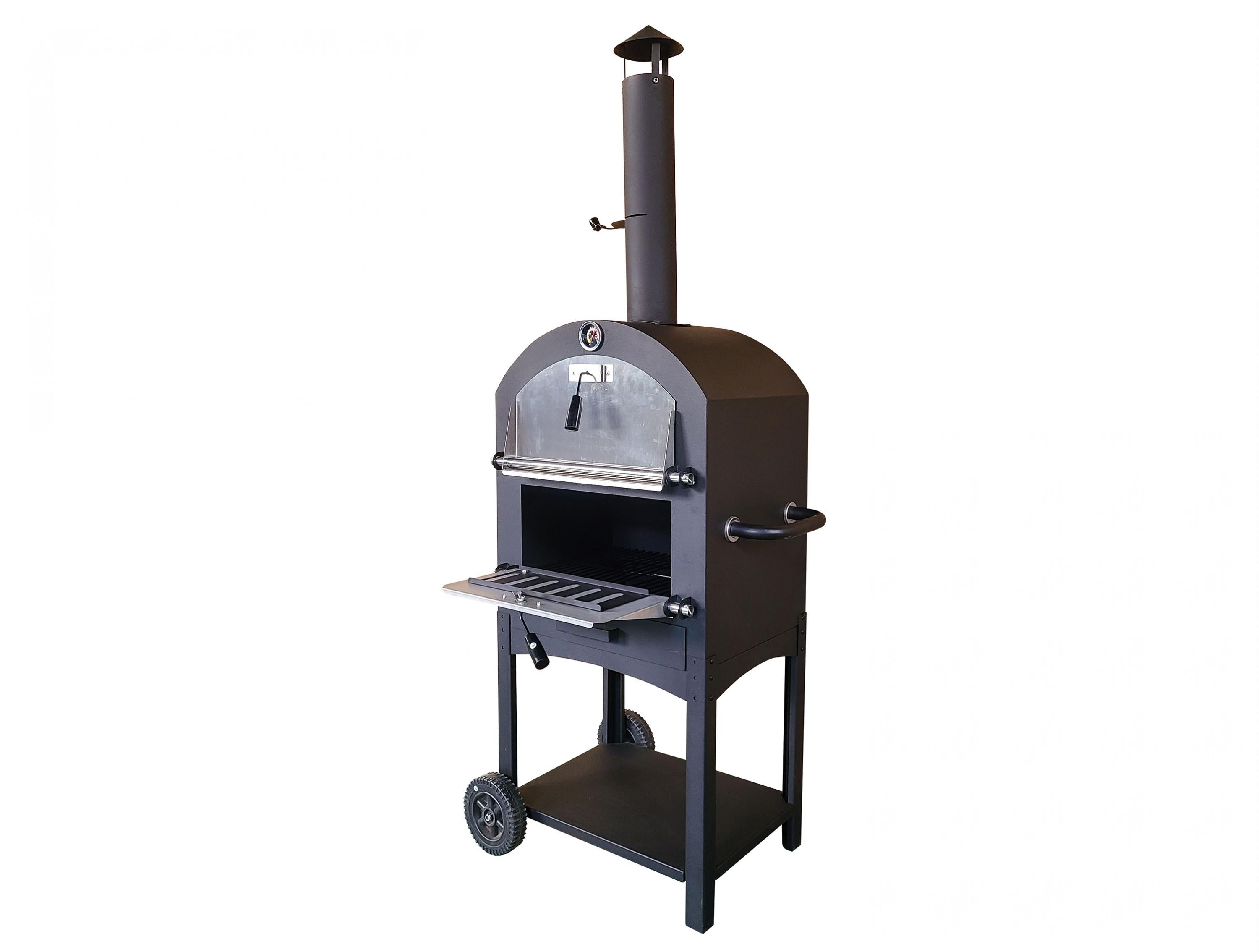 Forno esterno con pietra per pizza in ceramica