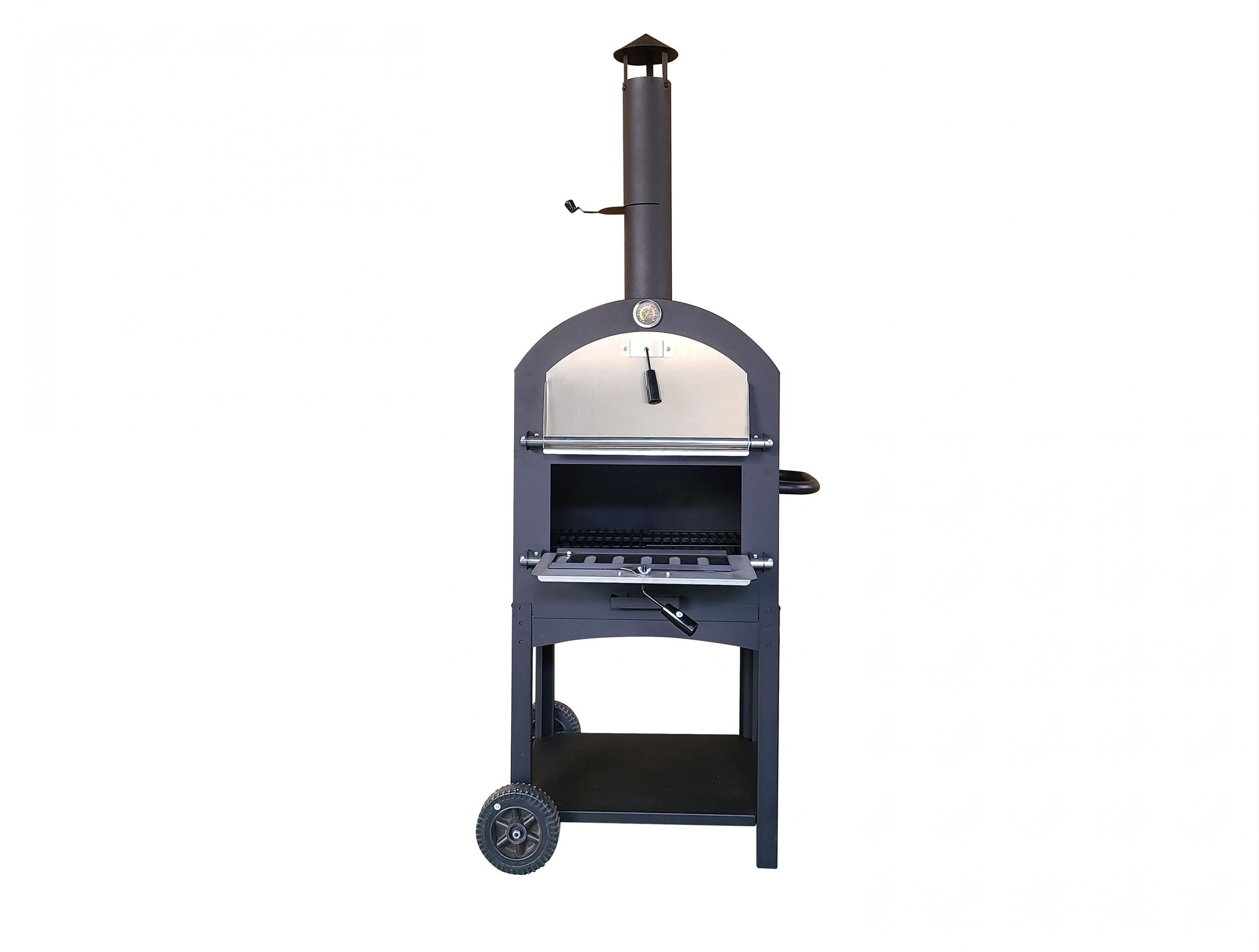 Forno esterno con pietra per pizza in ceramica