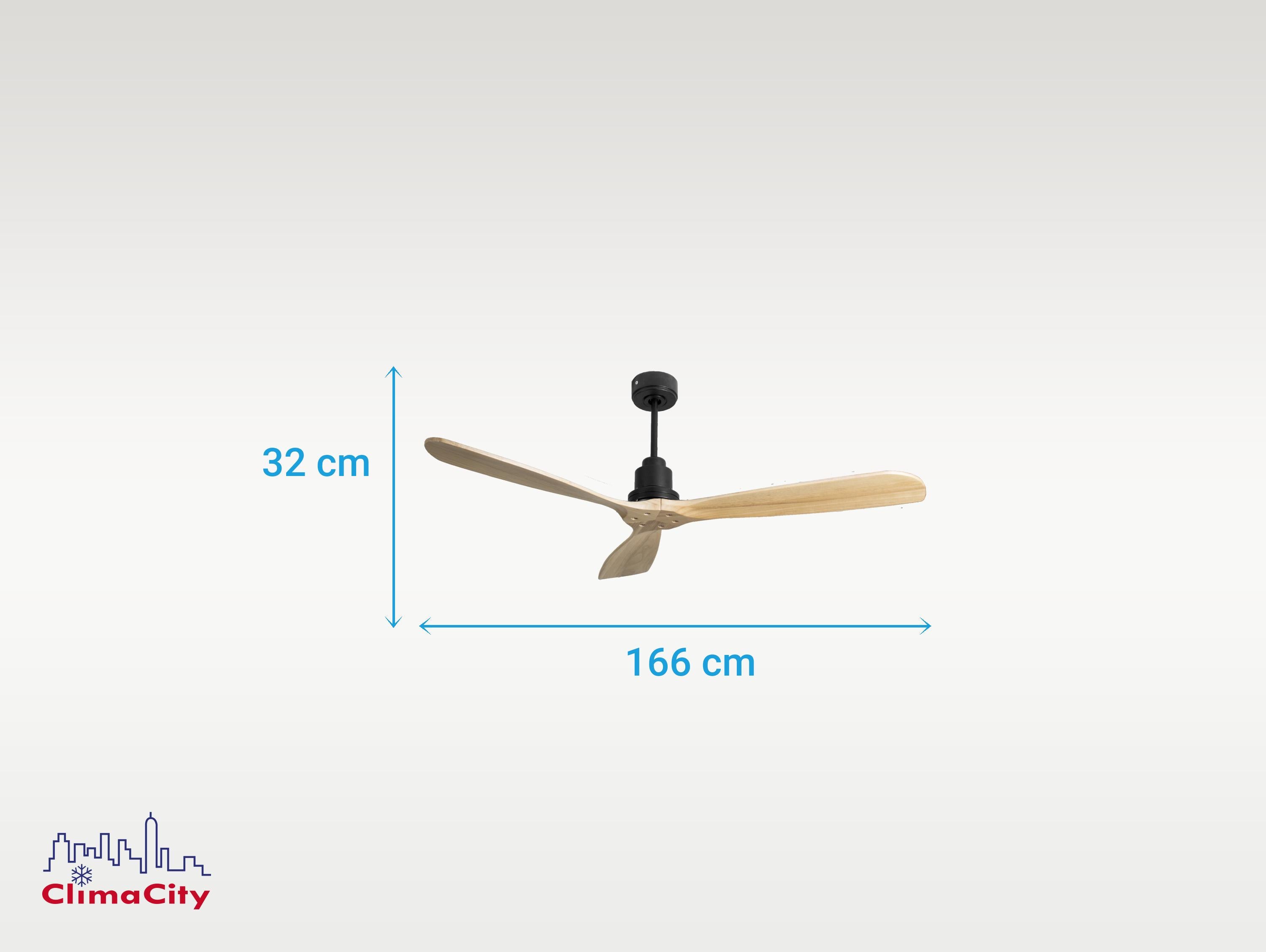 Ventilatore da soffitto Reversibile Termostato Wifi Motore CC Tetti inclinati Telecomando Hypersilence Memoria FullWood Shopify Vendible (AUTOMATICO)