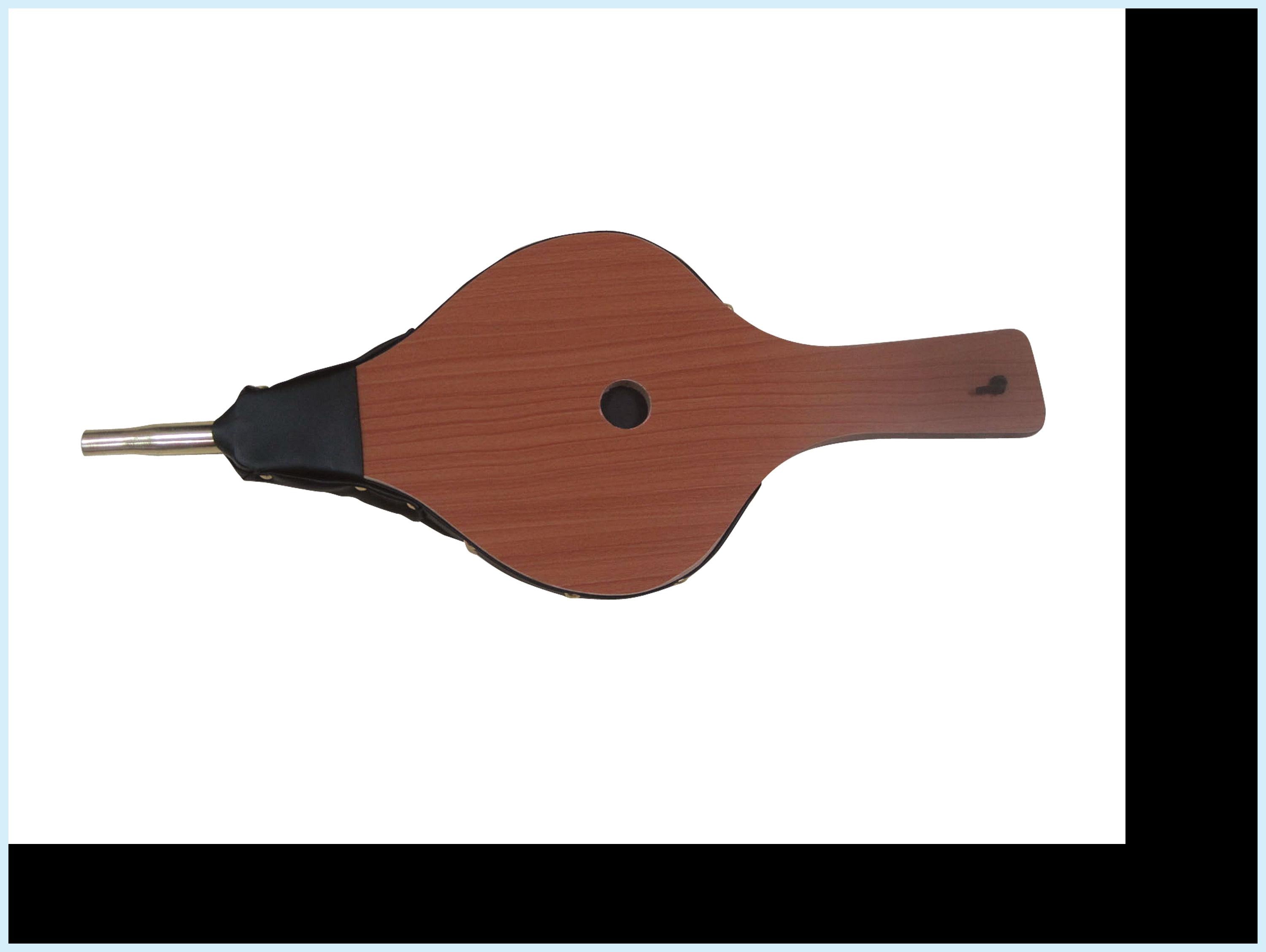 Soffietto in legno 49x18cm e bocchetta in metallo per caminetti barbecue e stufe