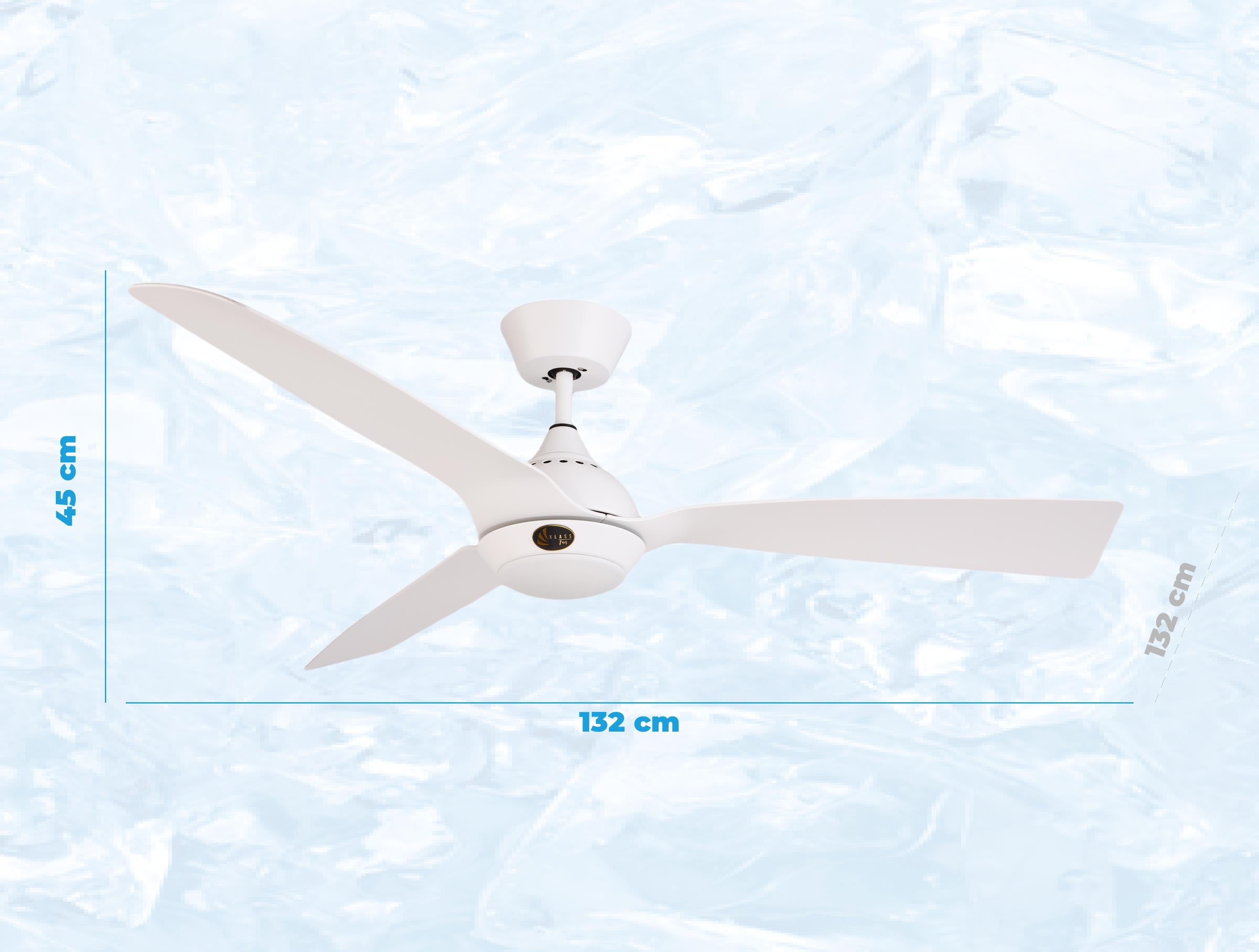Ventilatore da soffitto ø132 cm con Wifi Reversibile Hypersilence