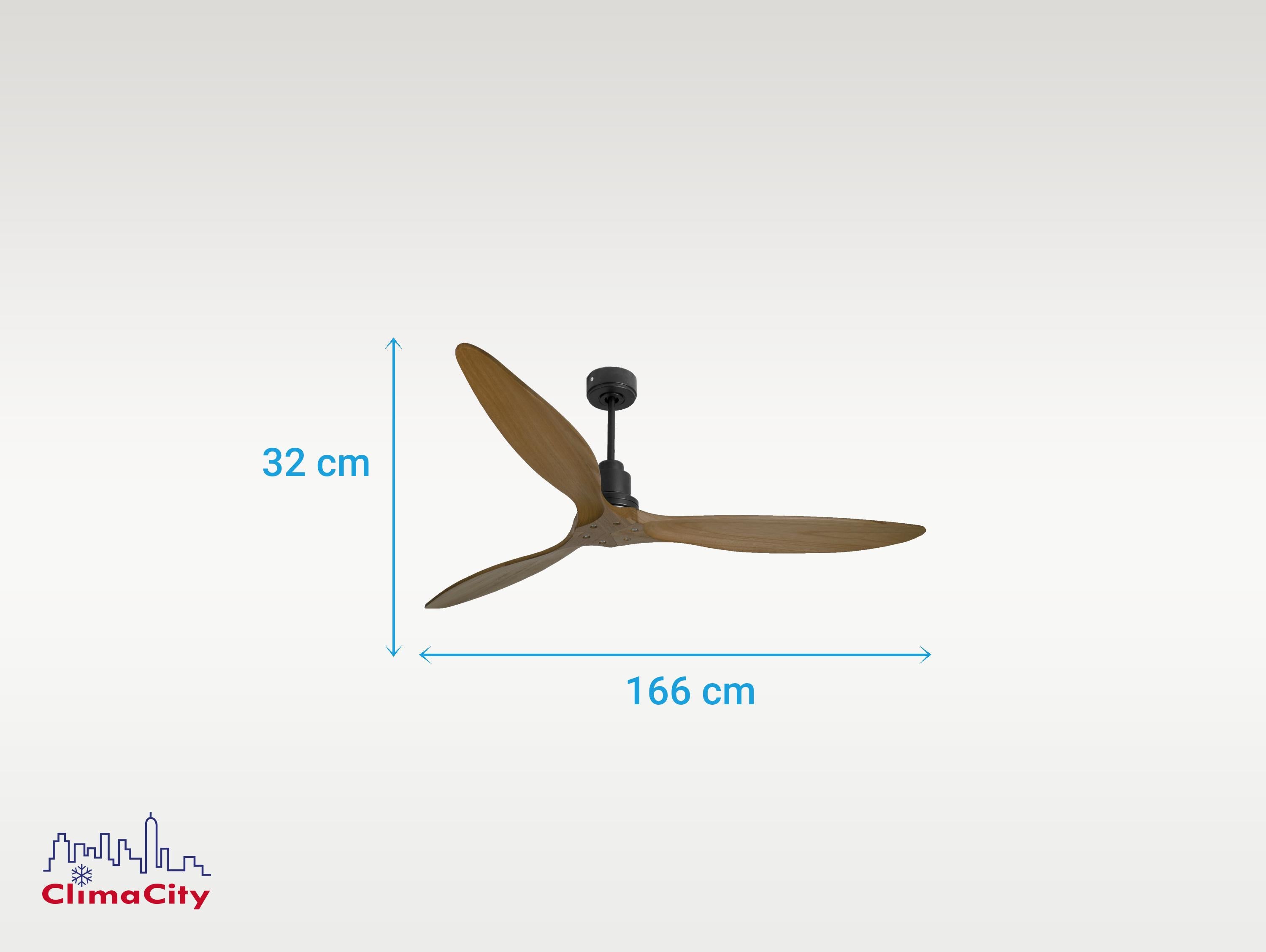 Ventilatore da soffitto Reversibile Termostato Wifi Motore CC Tetti inclinati Telecomando Hypersilence Memoria FullWood Shopify Vendible (AUTOMATICO)