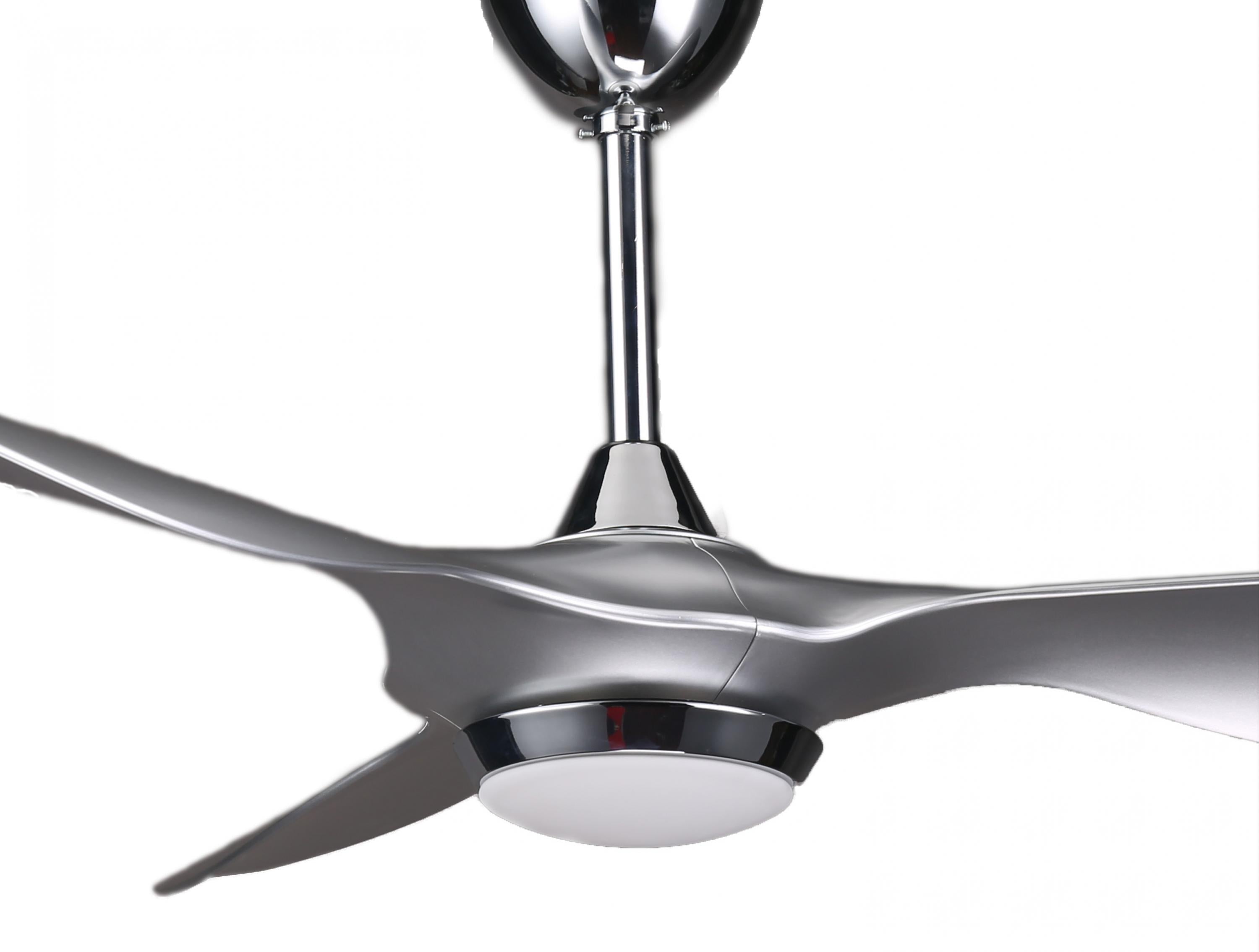 Ventilatore da soffitto ø132 cm con LED e Wifi Reversibile Hypersilence