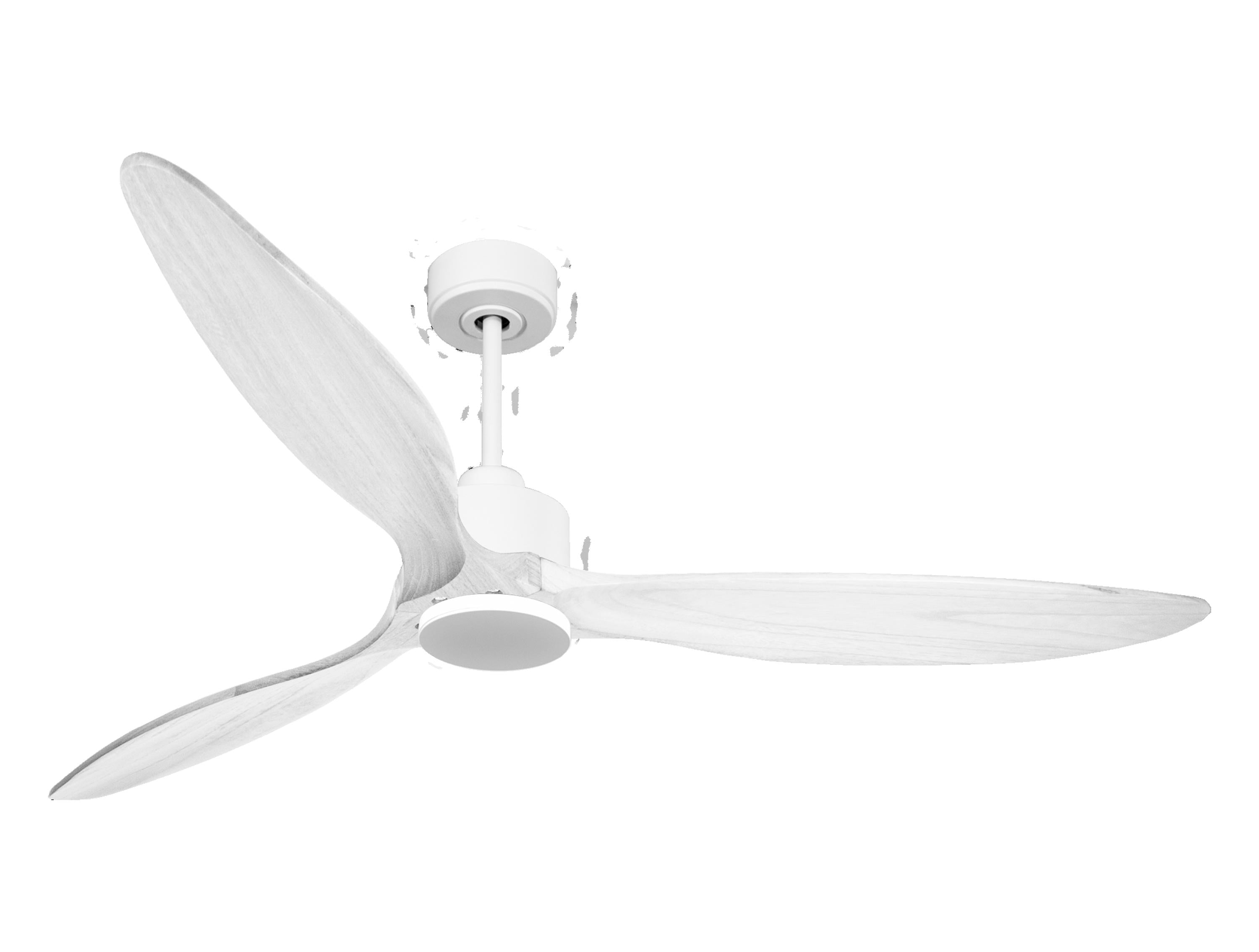 Ventilatore da soffitto Wifi Motore CC Telecomando Hypersilence Memoria FullWood Shopify Vendible (AUTOMATICO)