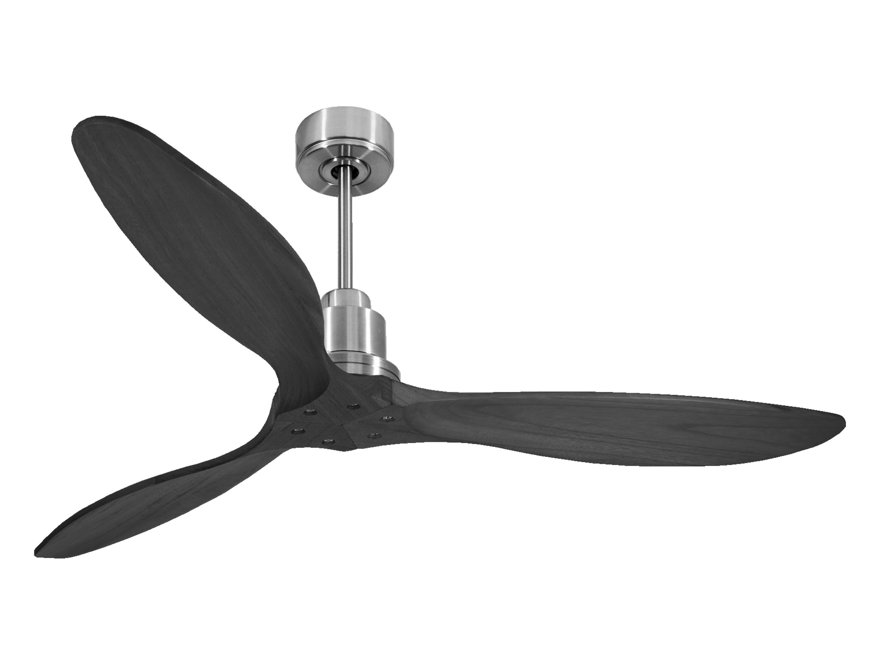 Ventilatore da soffitto Reversibile Termostato Wifi Motore CC Tetti inclinati Telecomando Hypersilence Memoria FullWood