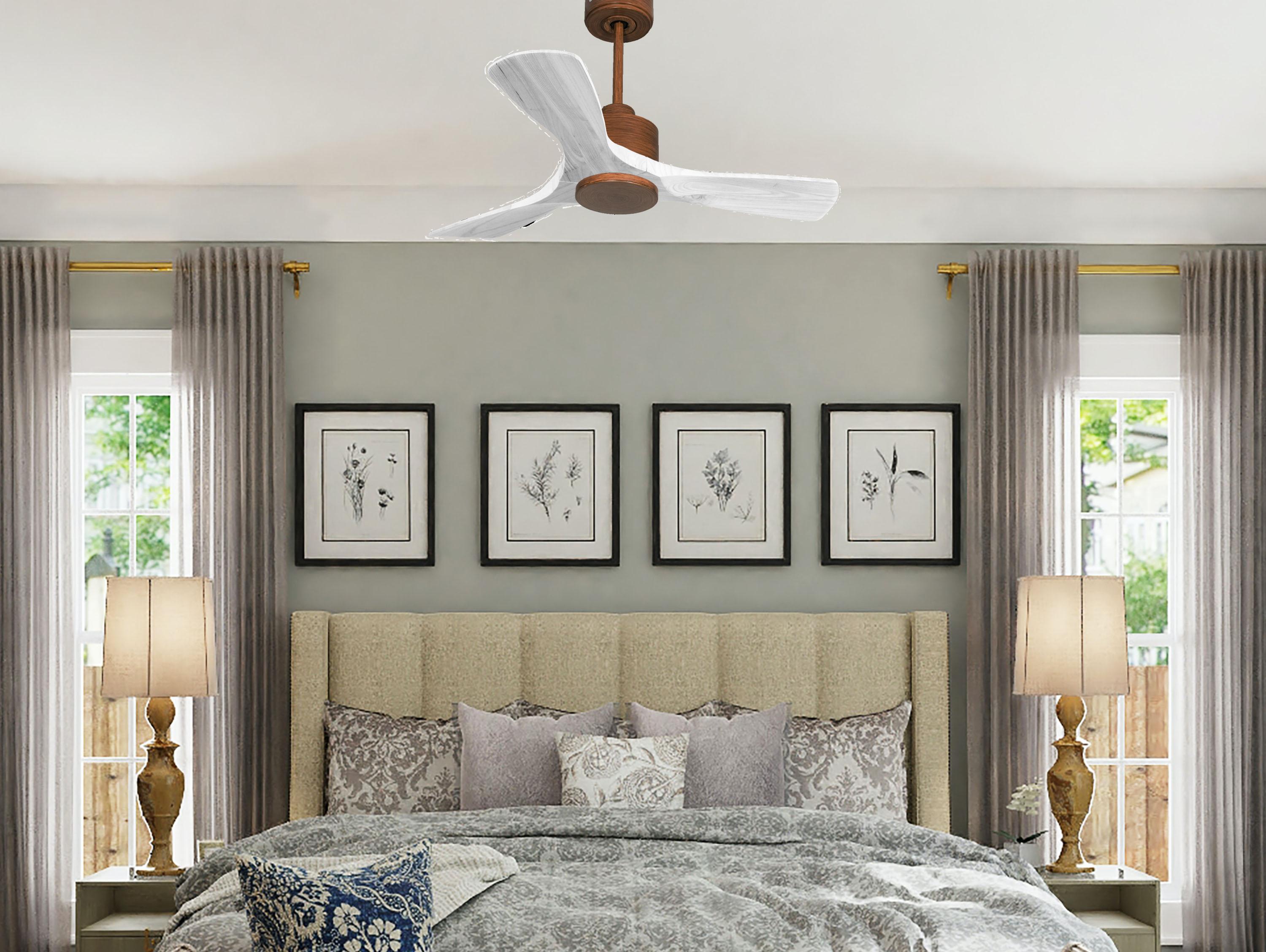 Ventilatore da soffitto Wifi Motore CC Telecomando Hypersilence Memoria