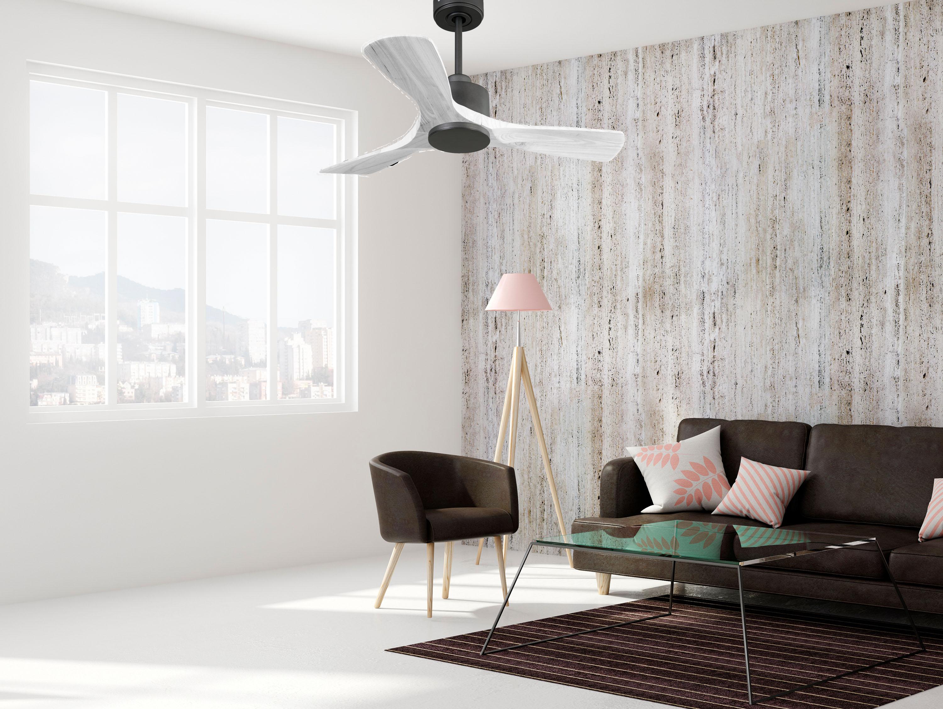 Ventilatore da soffitto Wifi Motore CC Telecomando Hypersilence Memoria