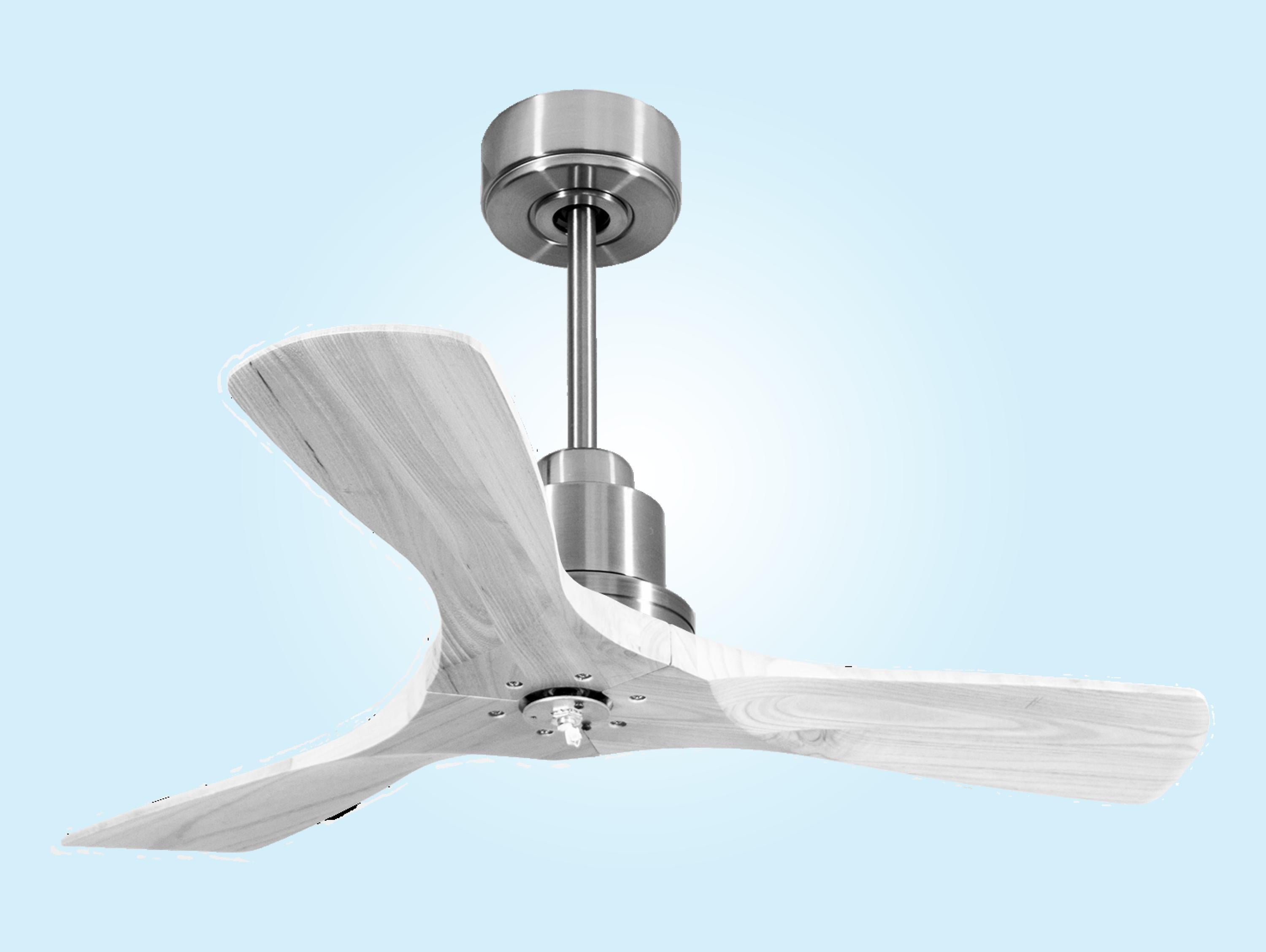 Ventilatore da soffitto Reversibile Termostato Dimmabile Wifi Motore CC Tetti inclinati Telecomando Luce a tre toni Hypersilence Memoria Shopify Vendible (AUTOMATICO)